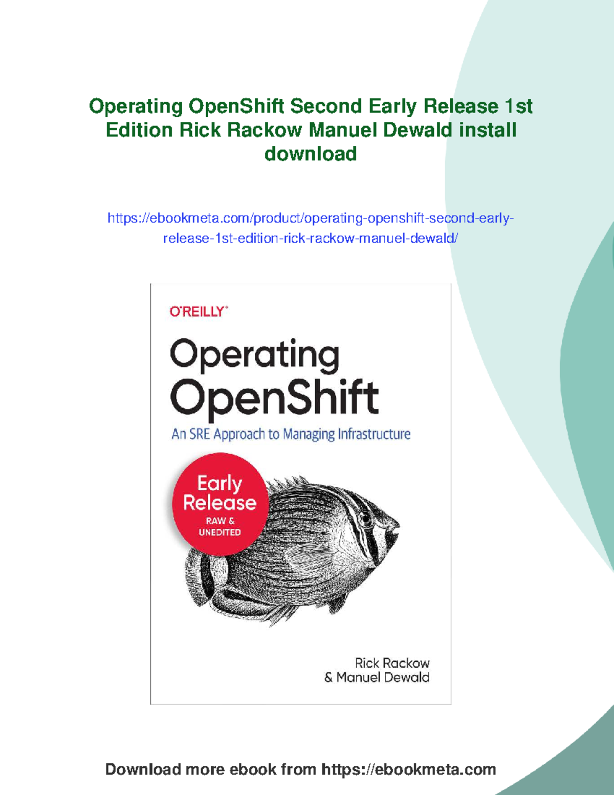 Network Programmability and Automation (59602) Second Early Release ...