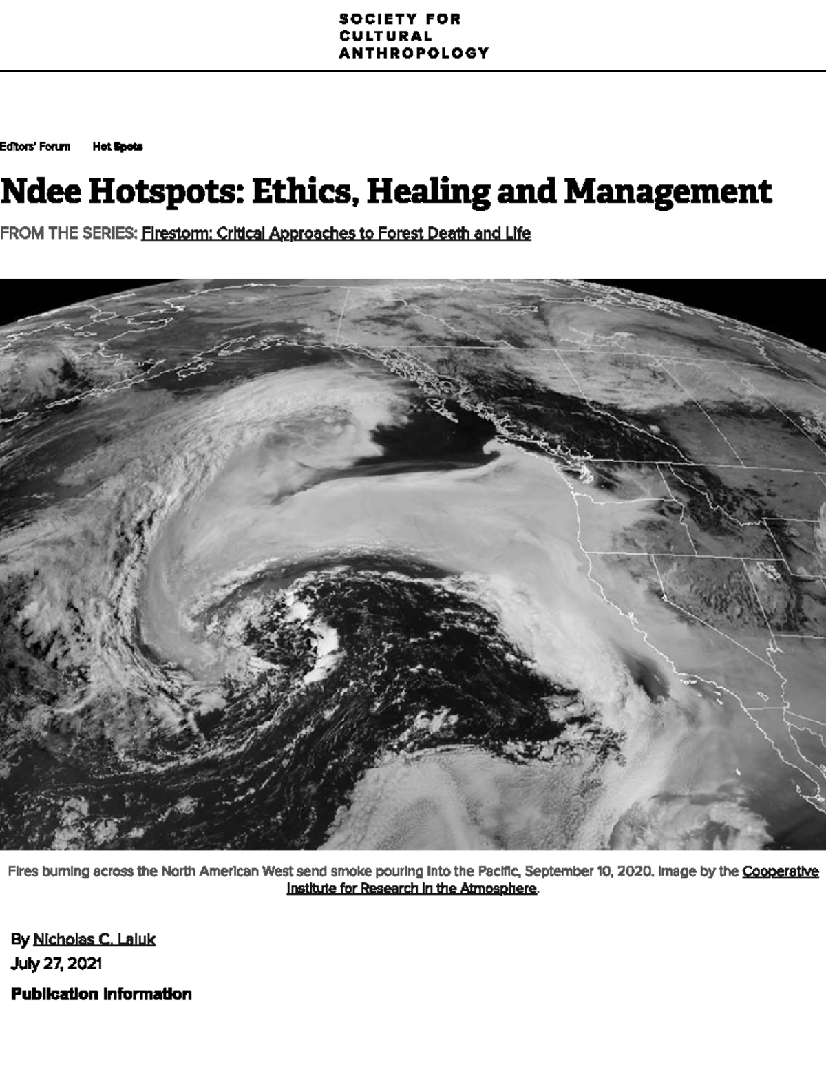 Ndee Hotspots: Ethics, Healing, and Mana in Cultural Contexts - Forum ...