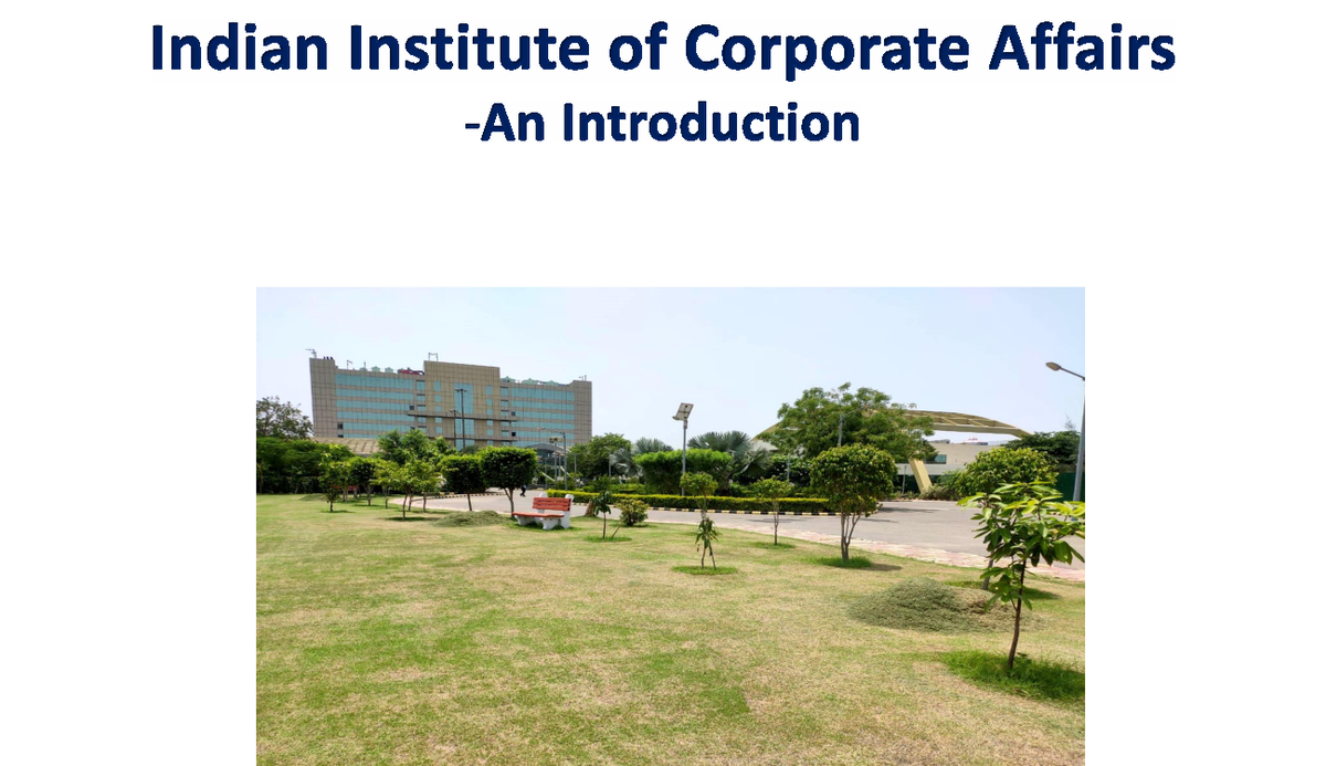 IICA Overview: Structure, Programs, and Financial Insights (2023) - Studocu