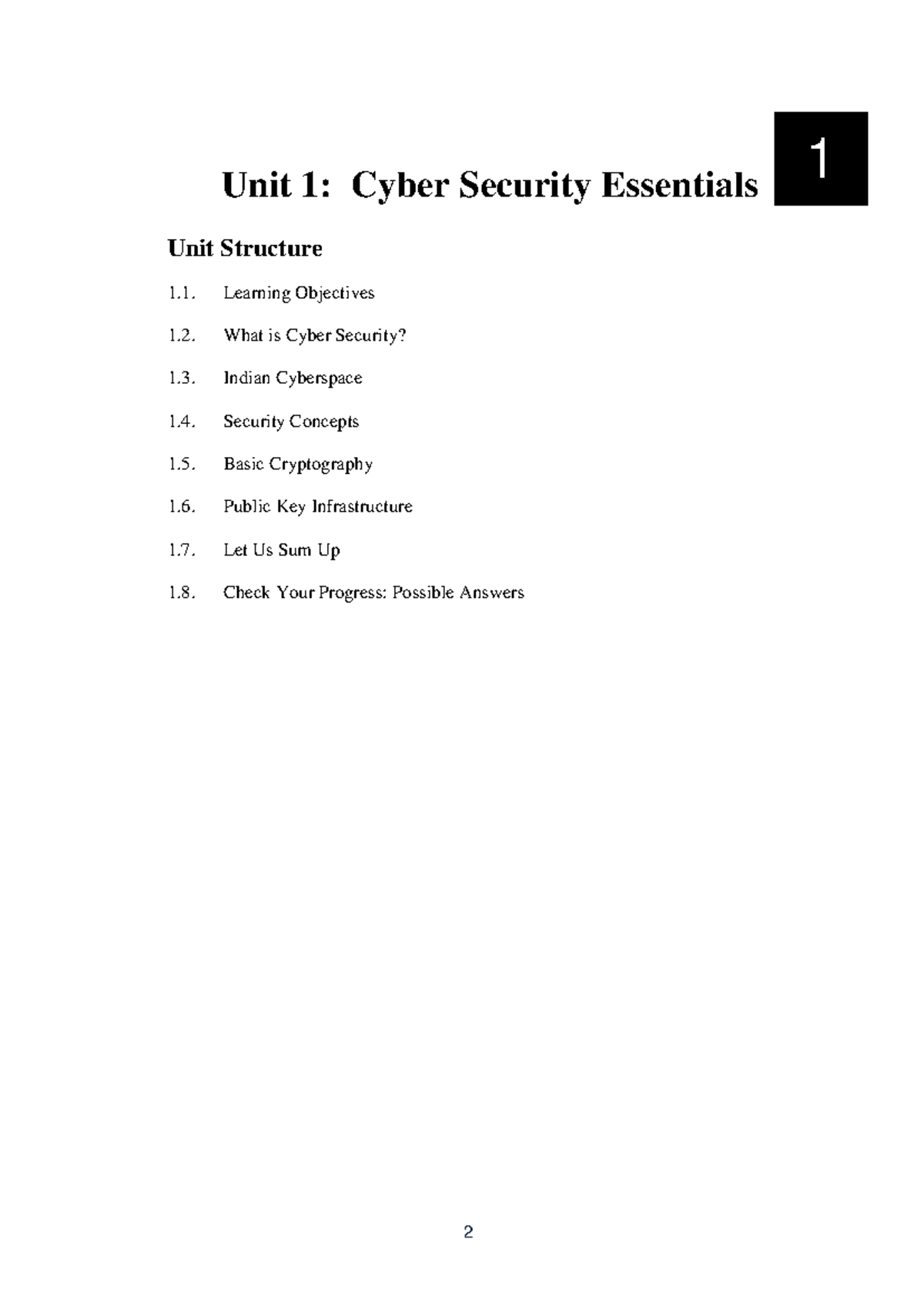 Unit 1- Cyber Security Essentials - In the current age, it is a ...