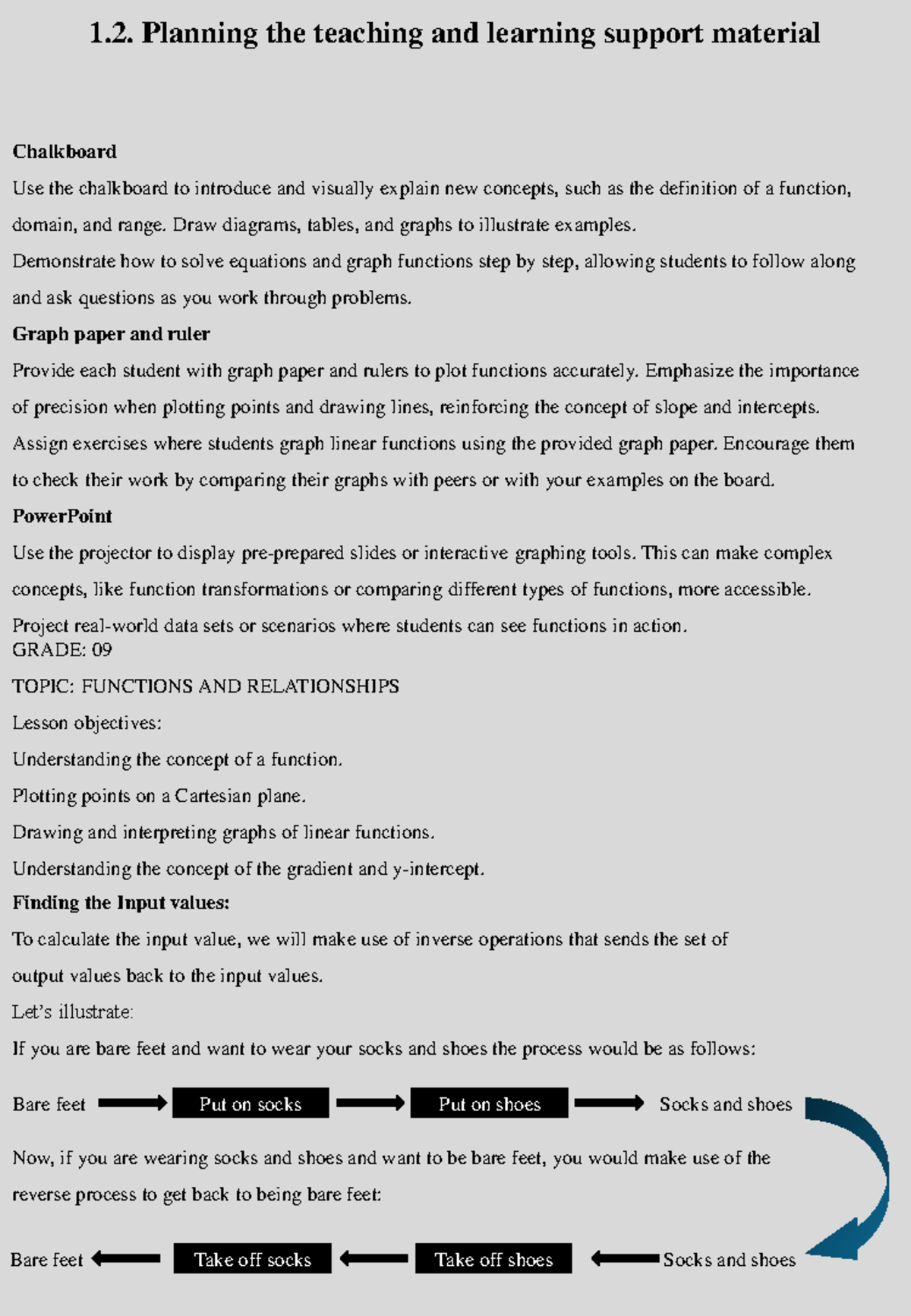 Presentation 1 - Good revision material - 1. Planning the teaching and ...