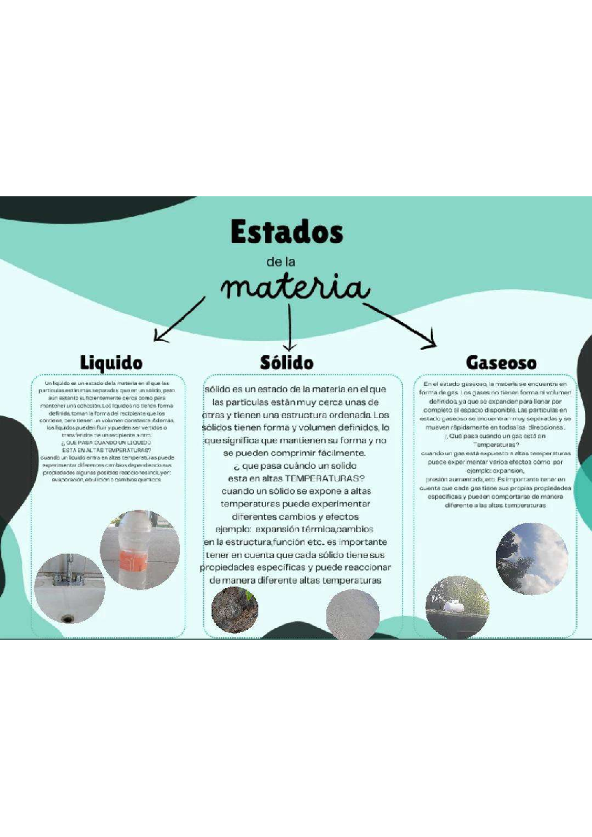 Estados de la materia - La materia y sus transformaciones - Studocu
