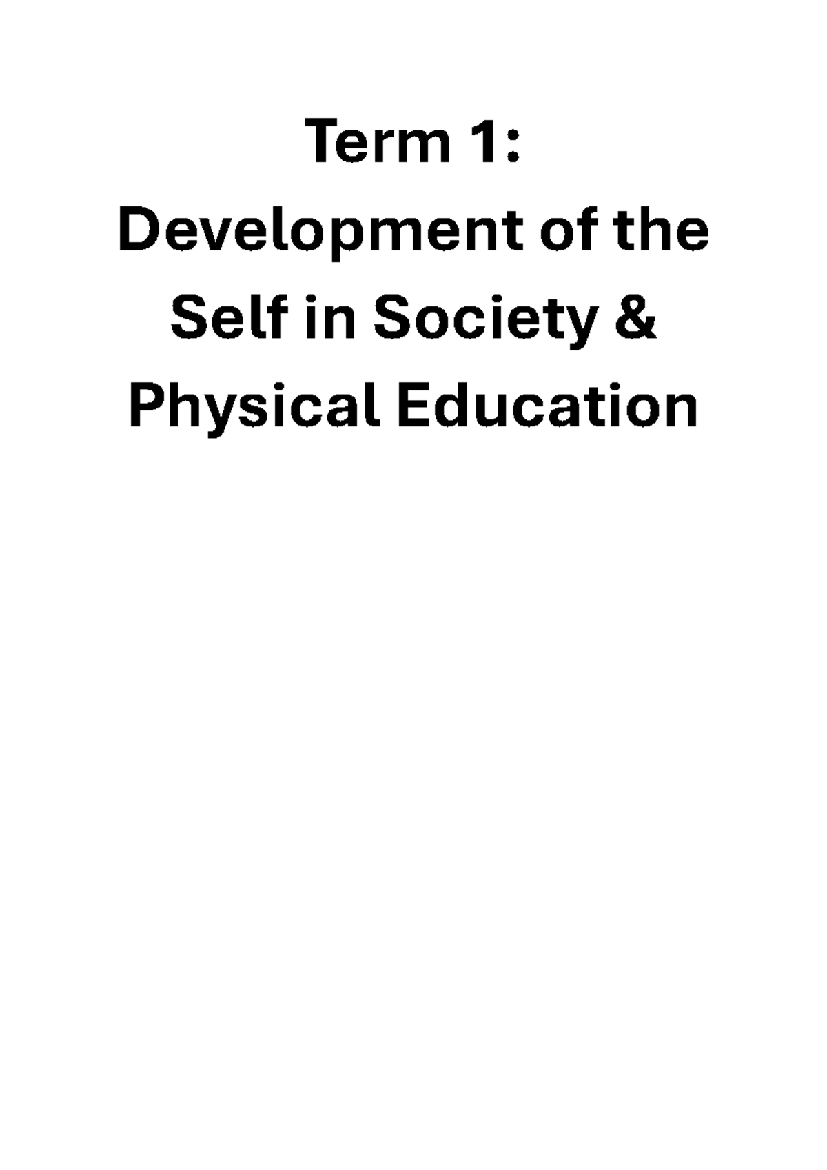 LO Grade 10 Study Notes for Final Exams: Development of Self, Power ...