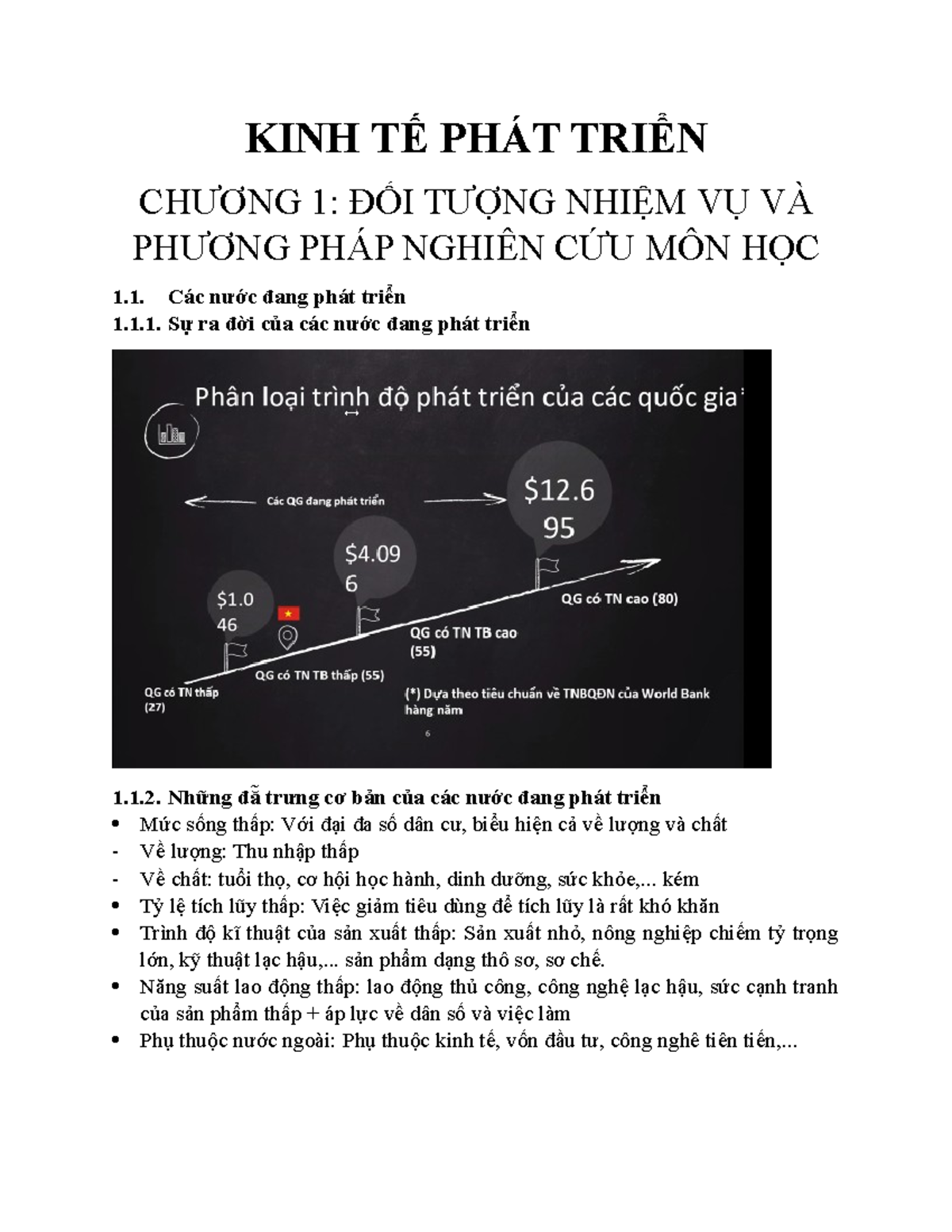 KTPT-ghi-bài thế còn - KINH TẾ PHÁT TRIỂN CHƯƠNG 1: ĐỐI TƯỢNG NHIỆM VỤ ...