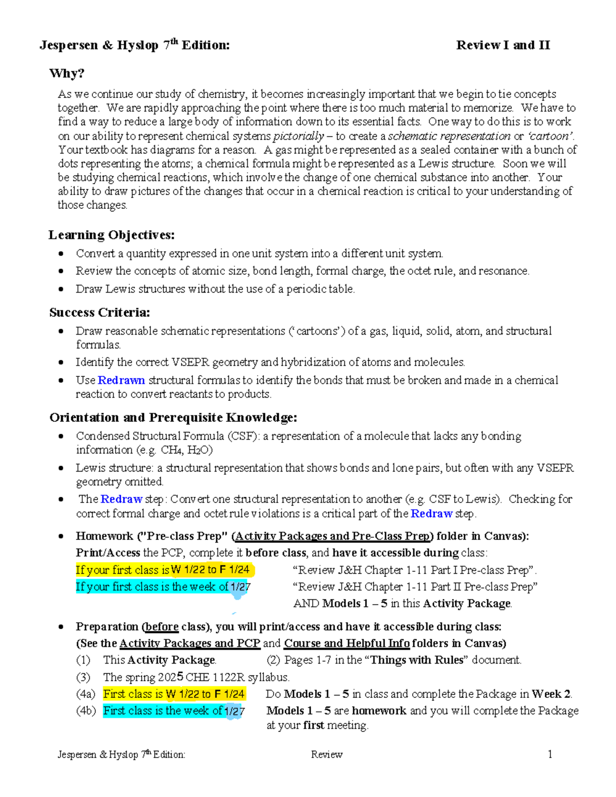 Jespersen Hyslop 7th Edition: Recitation Review I & II (2021) - Studocu