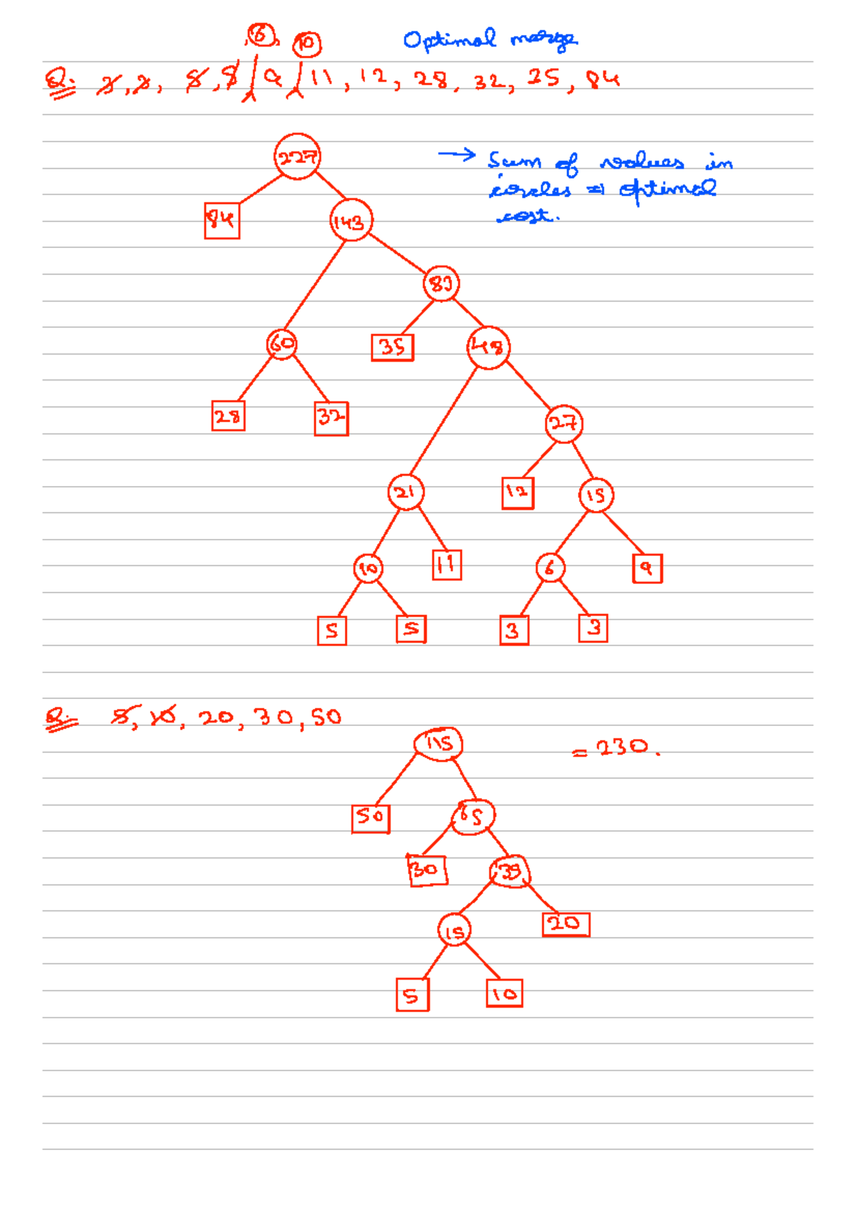 Optimal Merge Cost Analysis / Quick Notes for 2024-09-02 - Studocu