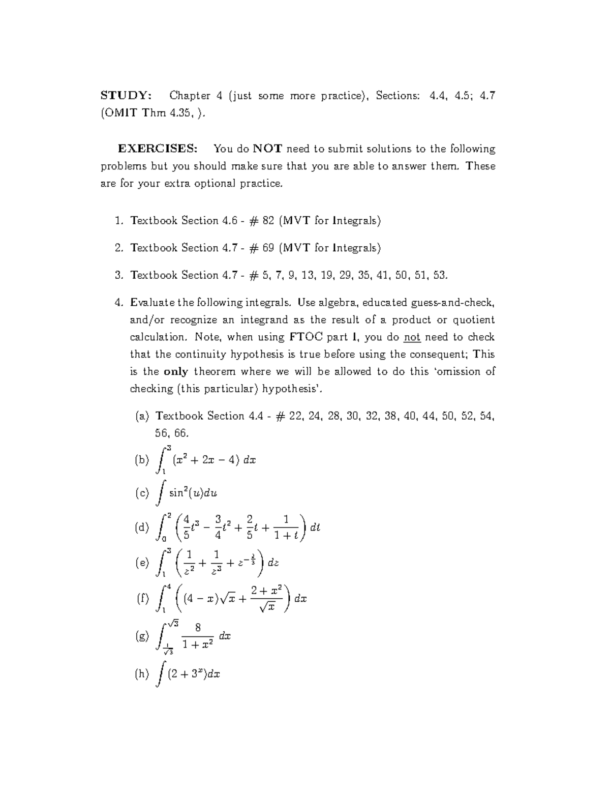 EE4 A37 - extra practice maths - STUDY: Chapter 4 (just some more ...
