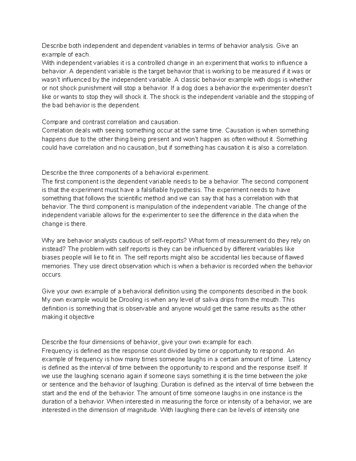 Behavior Analysis Concepts: Definitions, Methods, and Variables (BA 101 ...