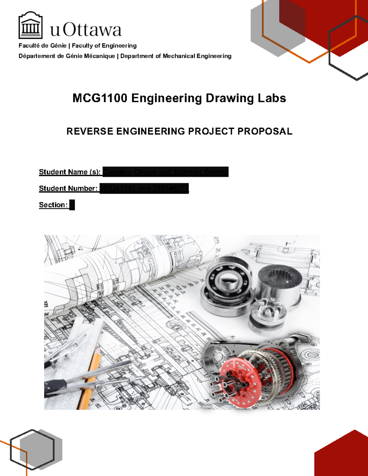 MCG1100-W2024 Reverse Engineering Project Proposal Sample - Studocu