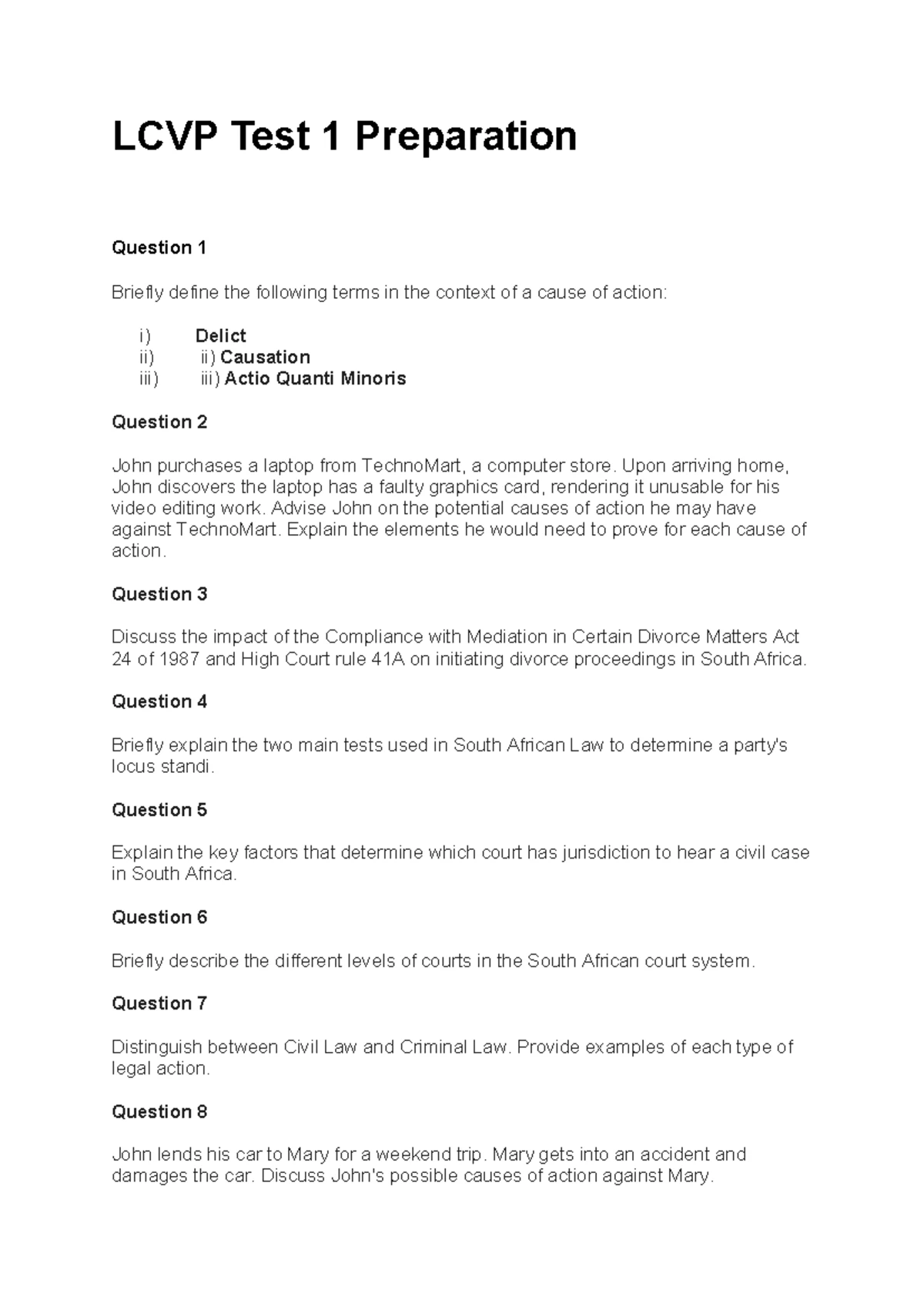 Law of Civil Procedure (CIV PRO): Unit Appeals and Reviews