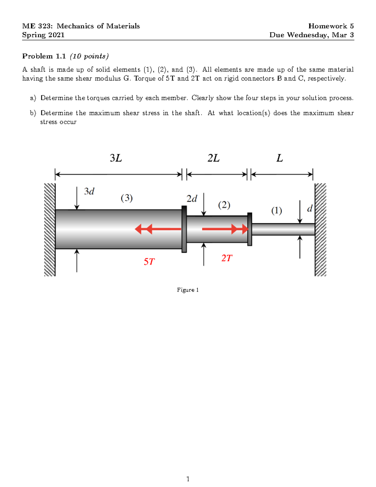 Homework 5 Problems for Spring 2021 - Engineering Mechanics - Studocu