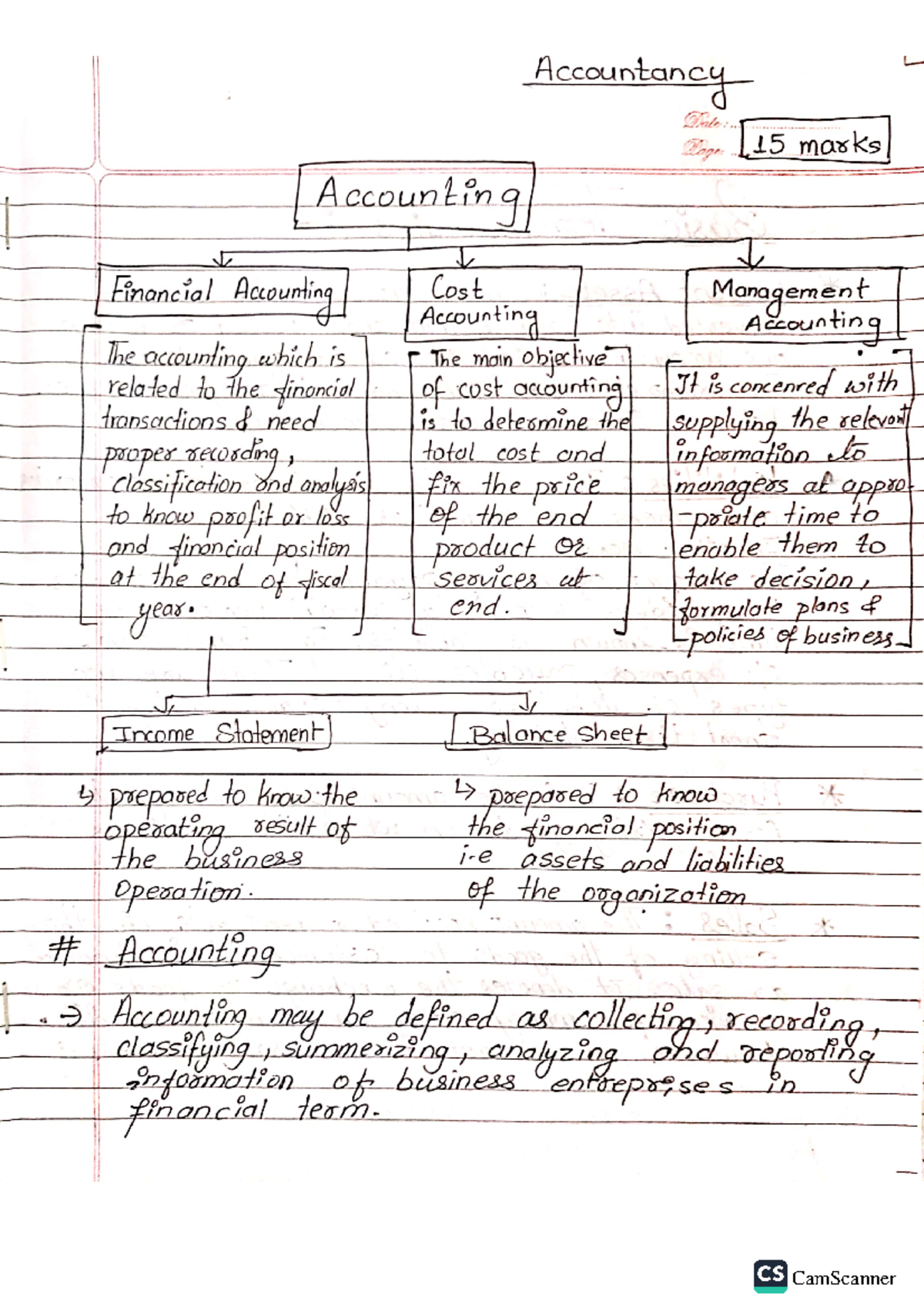 CS 101: Accountancy Chapter 1 - Overview and Key Concepts - Studocu