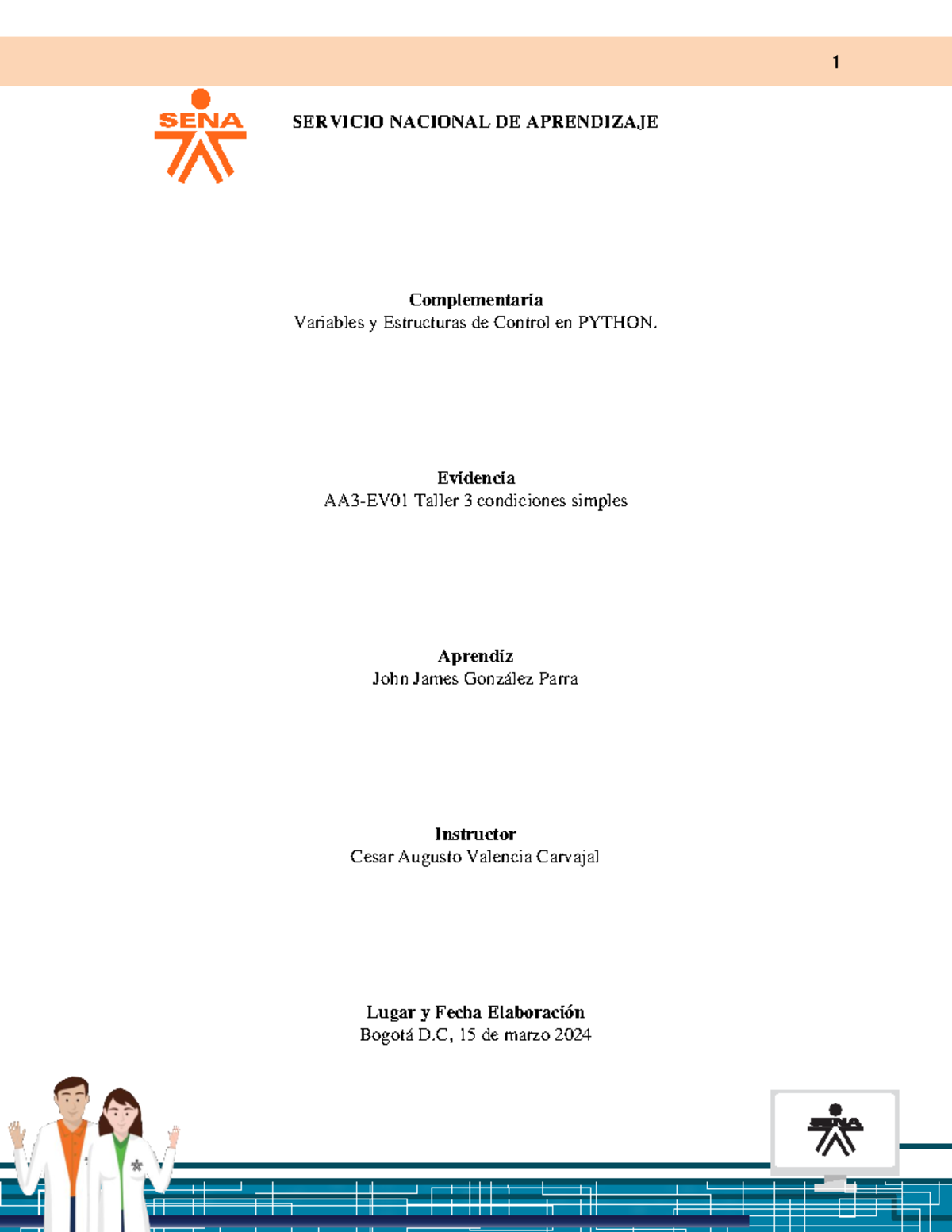 AA3-EV01 Taller 3: Condicionales Simples en Python - Studocu