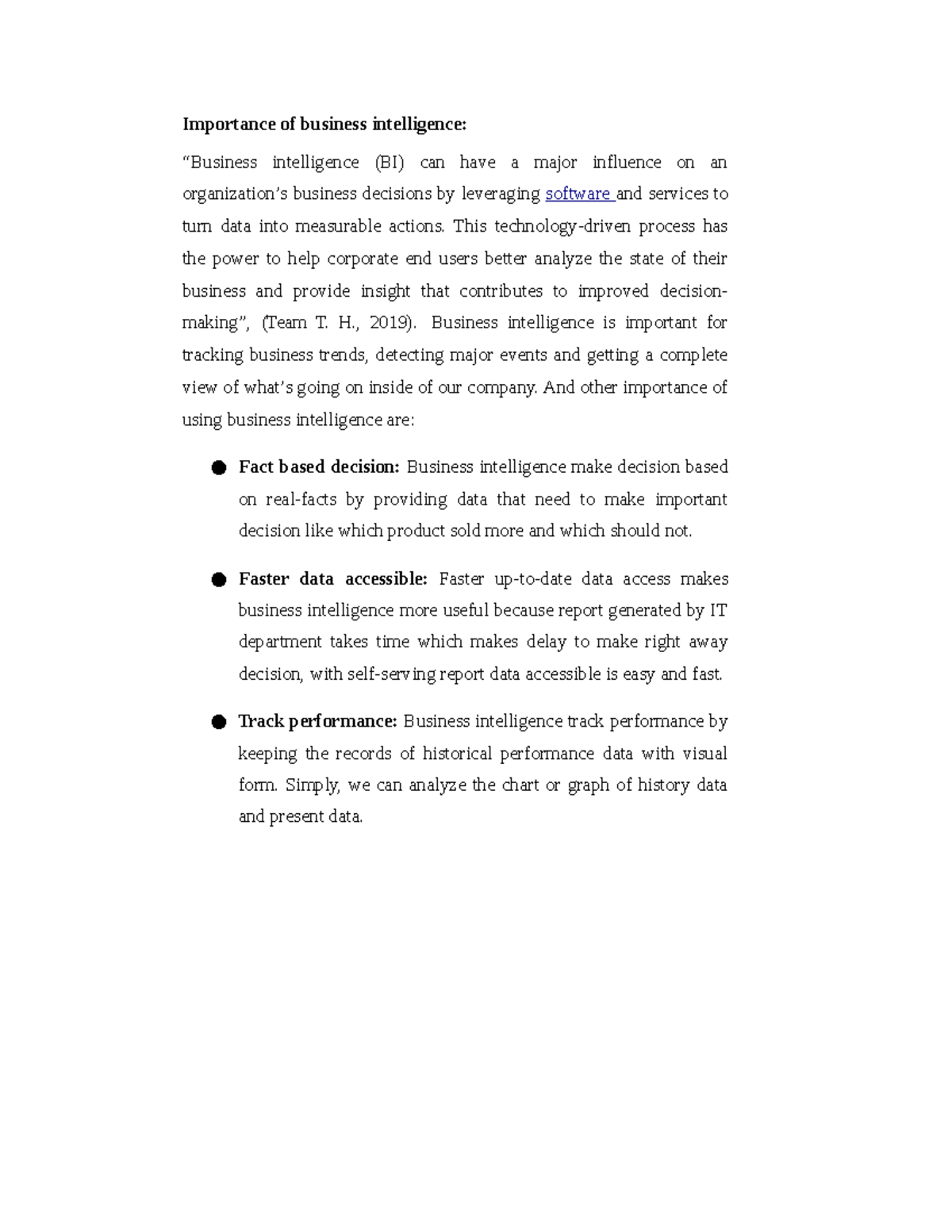 Importance of business intelligence - Importance of business ...