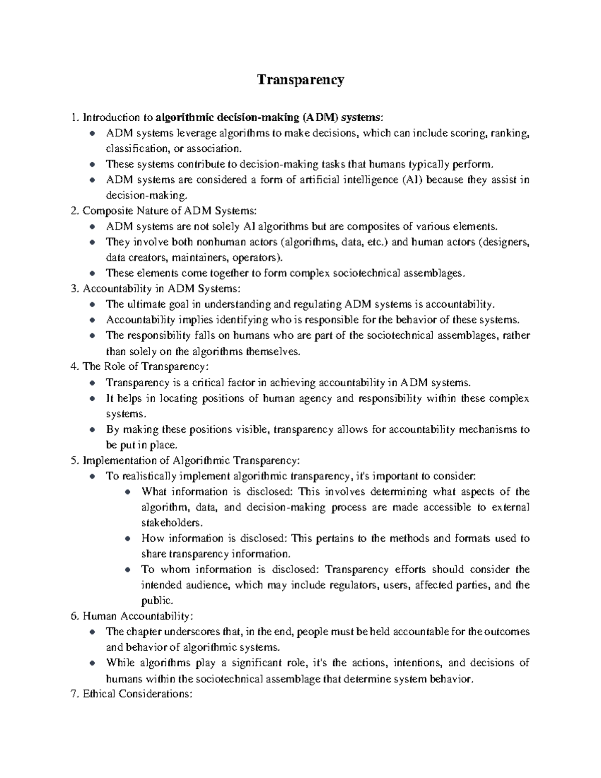 Unit-3-Transparancy - Ethics and AI (CCS345) - Edit - Transparency ...