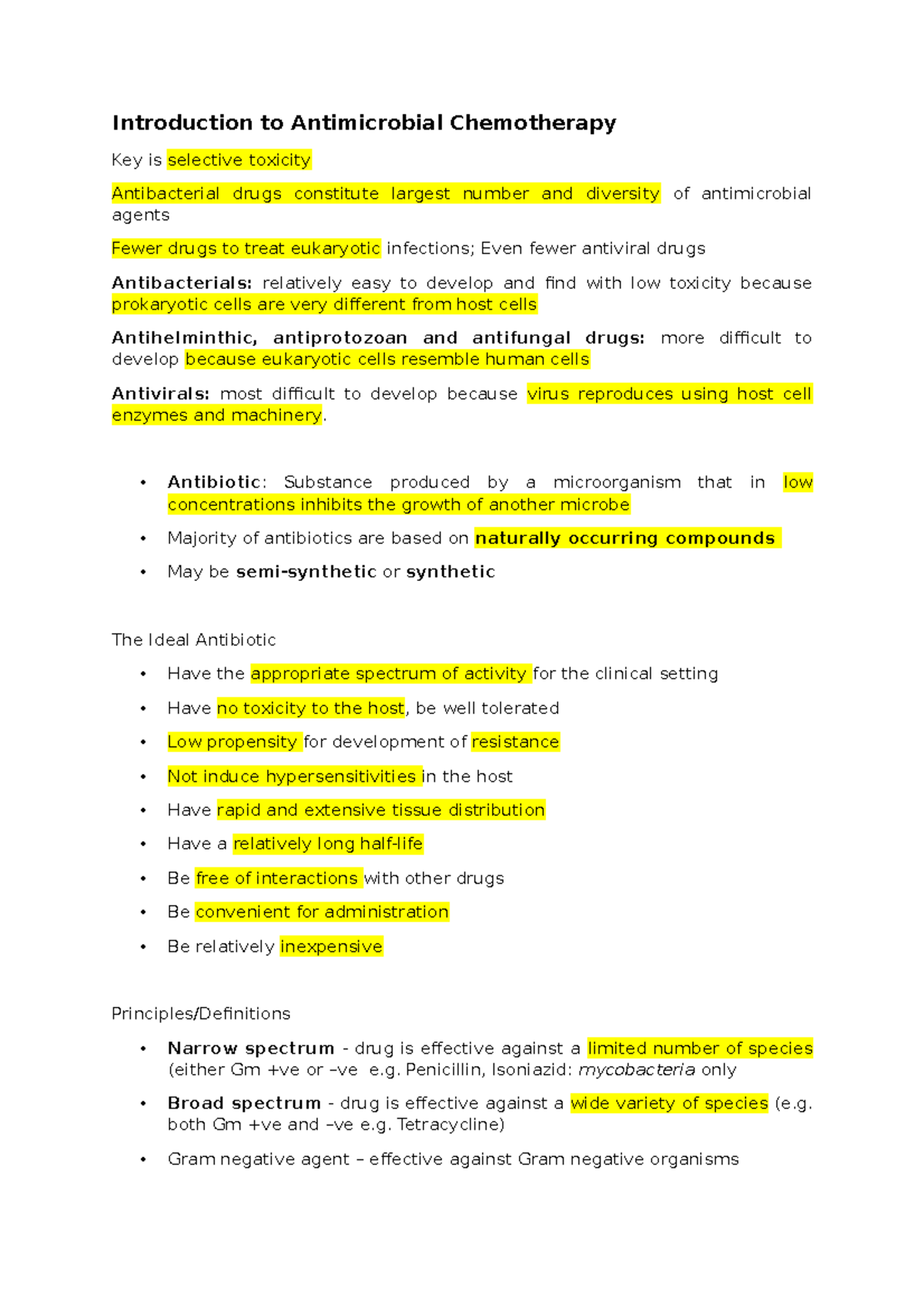 Introduction to Antimicrobial Chemotherapy - Antibiotic: Substance ...