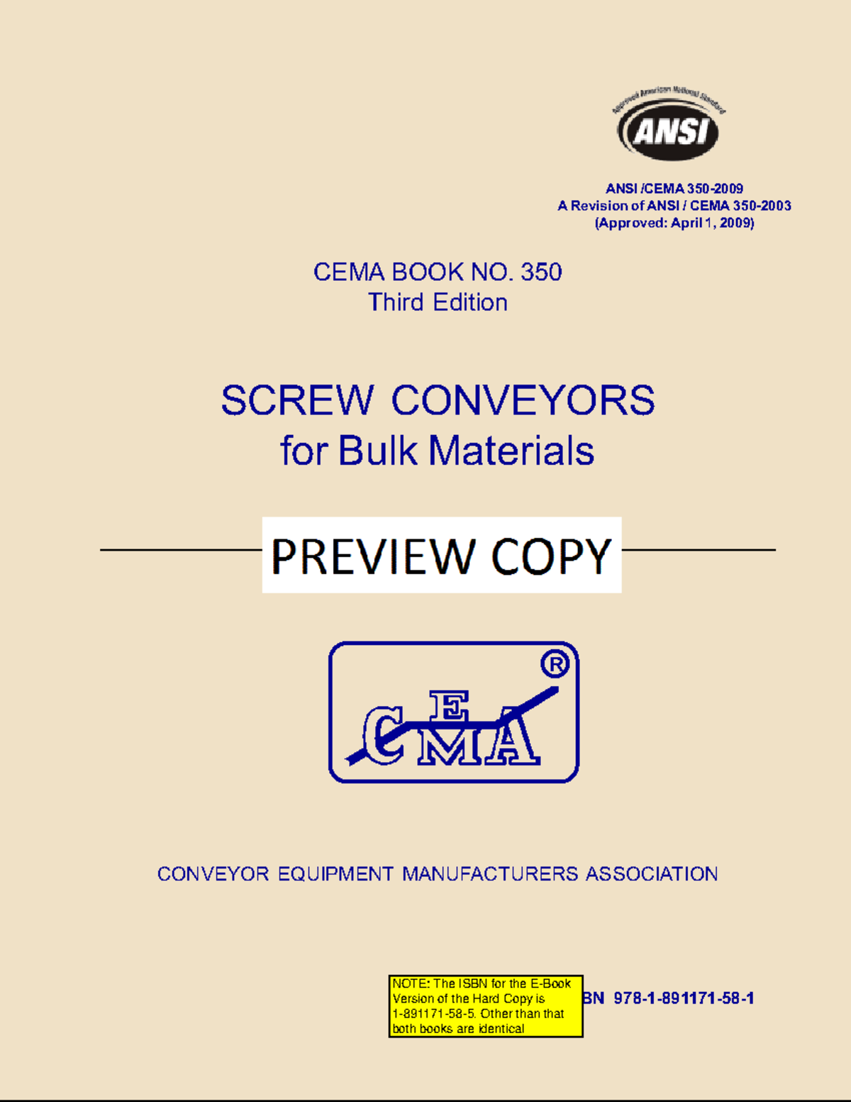 ANSI CEMA 350: Comprehensive Guide to Screw Conveyors for Bulk ...