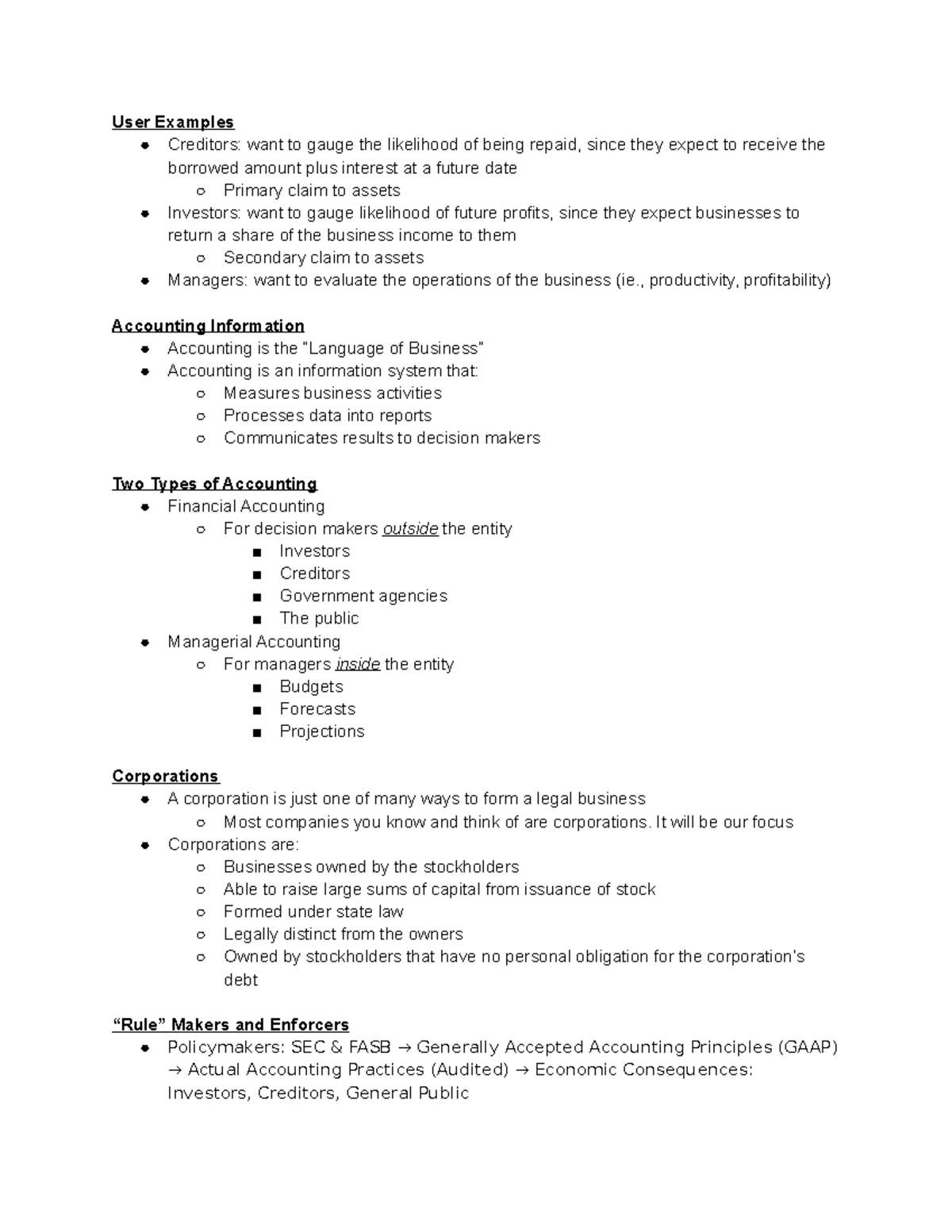 Financial Statements Overview: Key Concepts & Users in Accounting - Studocu