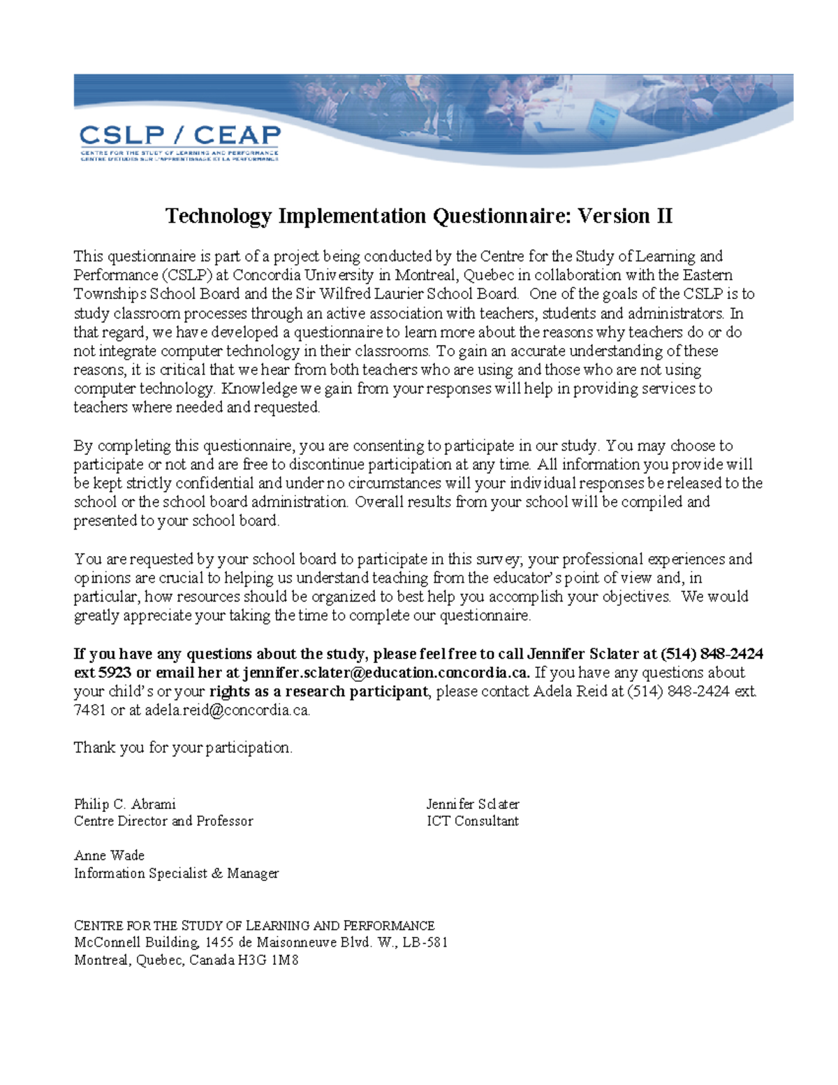 TIQ2 - Technology Implementation Questionnaire: Educator Insights - Studocu