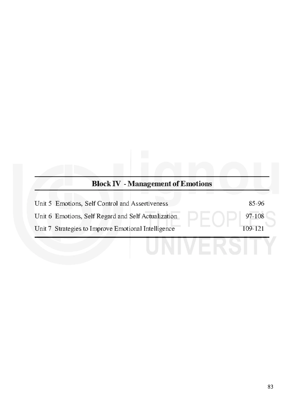 Block-1 - Block I Introduction to Emotional Intelligence (EI) Unit 1 ...