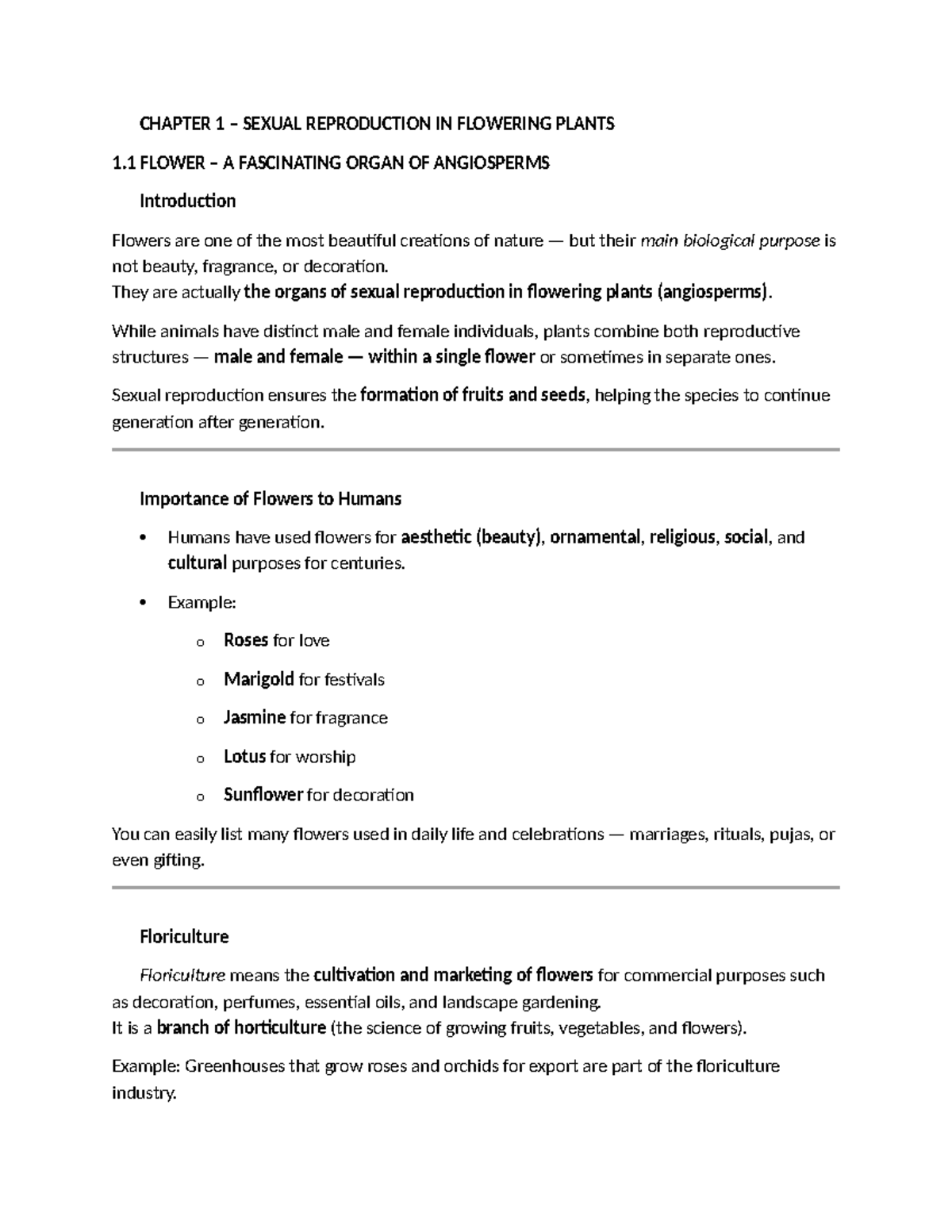 🌸 CHAPTER 1: SEXUAL REPRODUCTION IN ANGIOSPERMS - EZ NOTES - Studocu