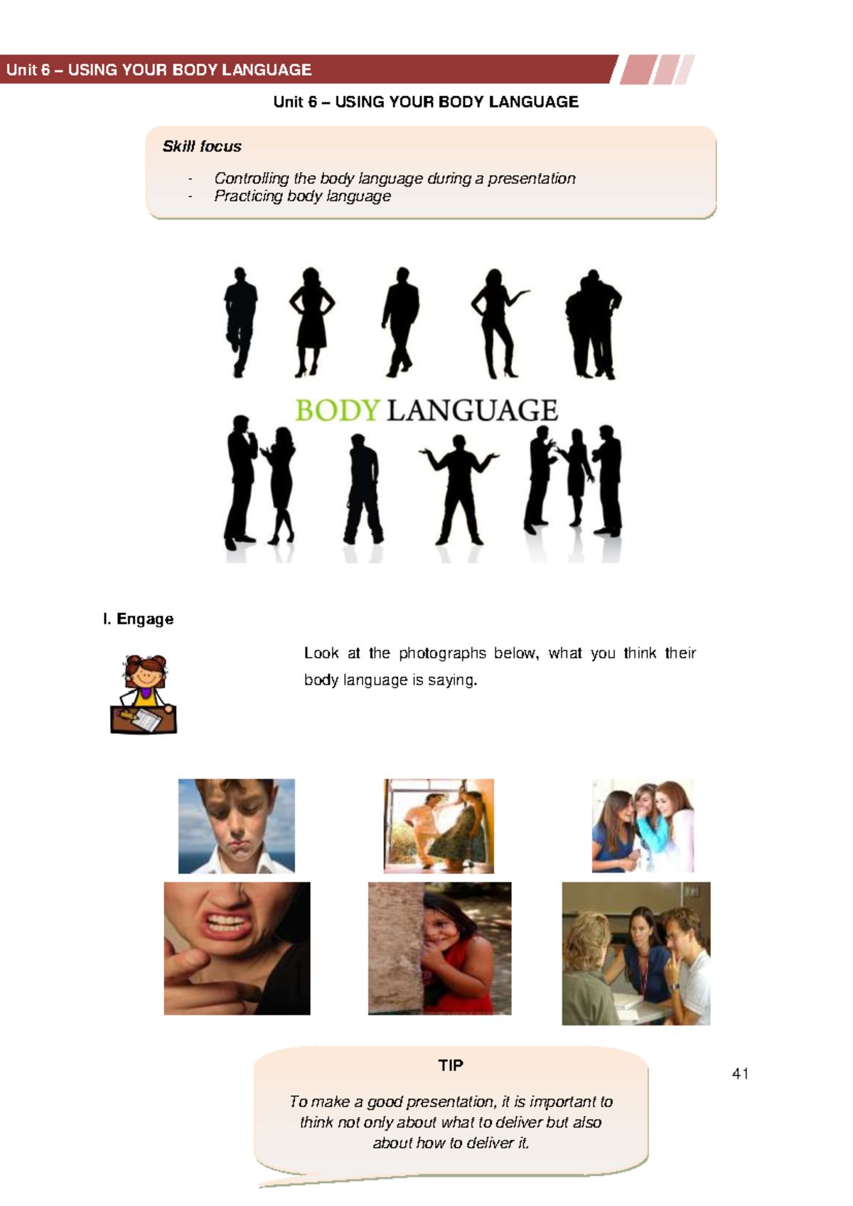 Poster Presentation Unit 6: Mastering Body Language Skills - Studocu