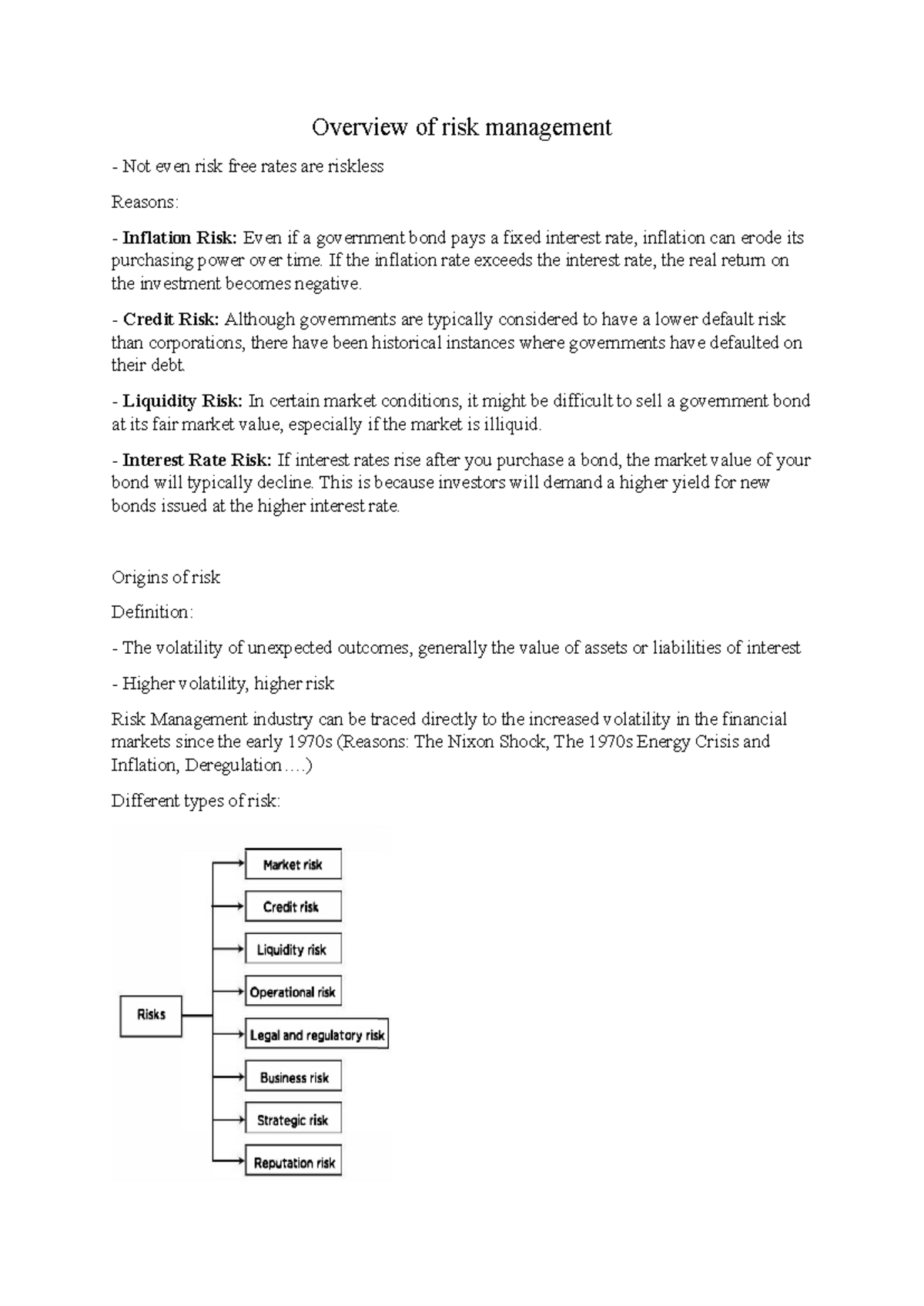 Risk Management Overview: Understanding Key Risks and Their Impacts ...