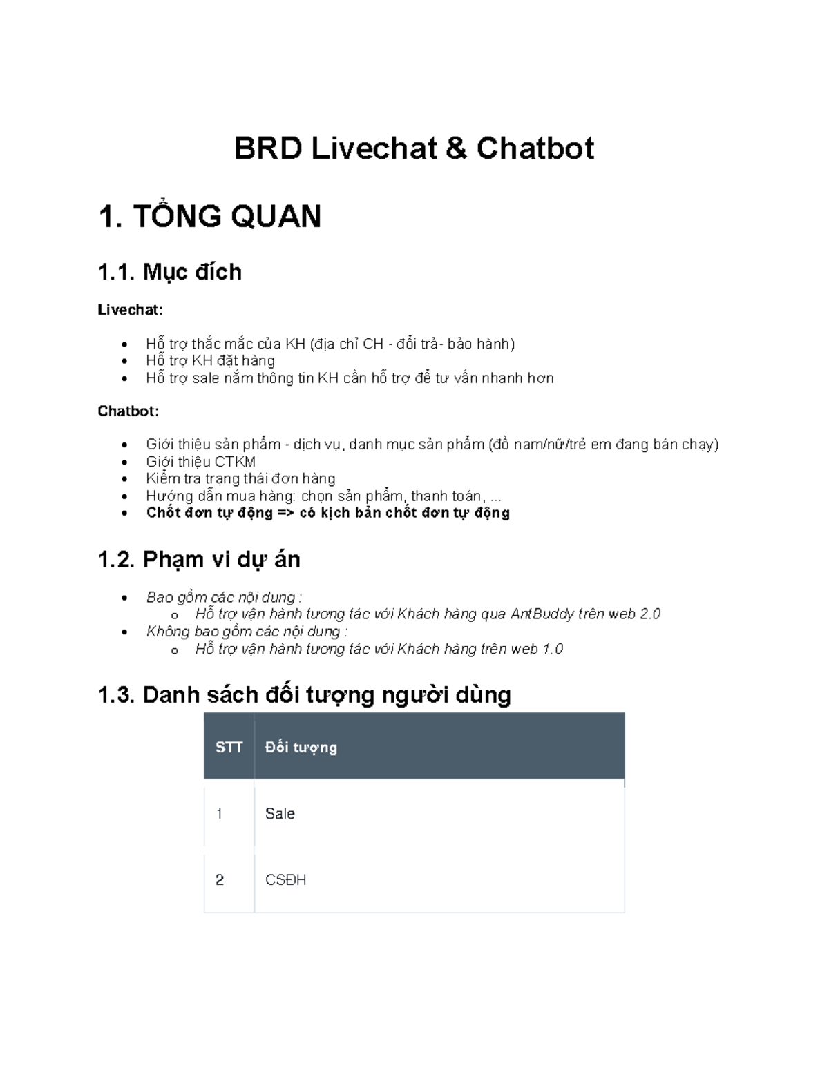 BRD Livechat Chatbot - Summary Business Research Method - BRD Livechat ...