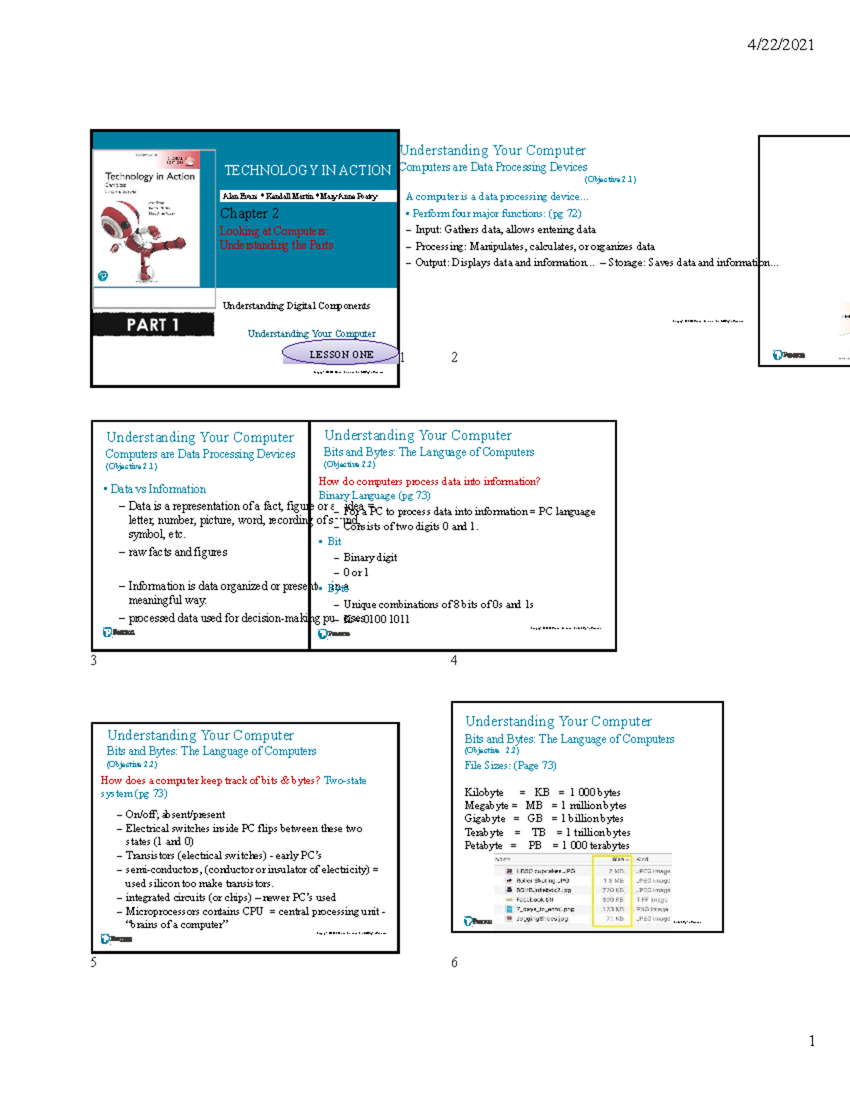 Chapter 2 Part 1 Lesson 1 PPT Slides - 4/22/ Understanding Your ...