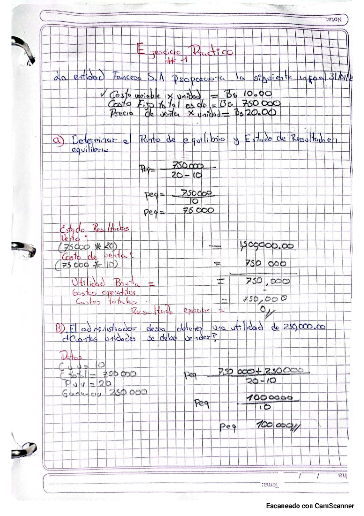 Práctico punto de equilibrio paol borja - CITION E jescicio Practico 1 ...