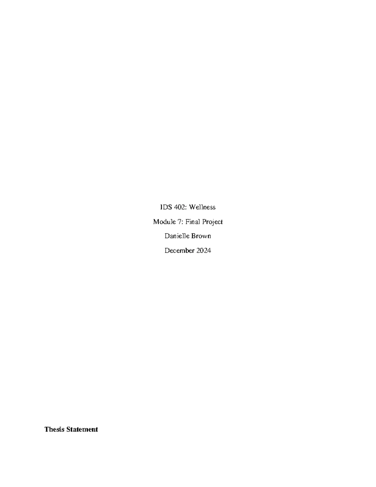 IDS 402: Wellness Module 4 - Understanding Kids' Mental Health ...
