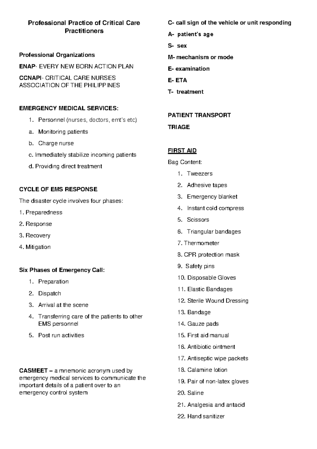 ER- Handouts-complie - handouts - Professional Practice of Critical ...