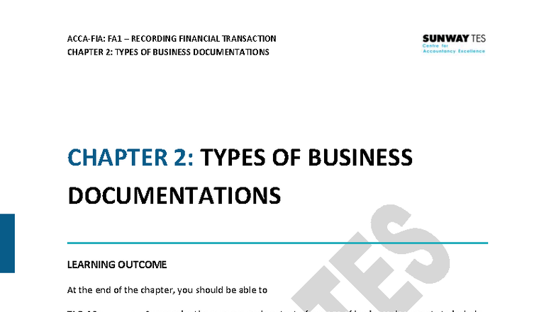ACCA FA1 Student Copy (Sept 2025 - Aug 2026) - Chapter 02 - CHAPTER 2 ...