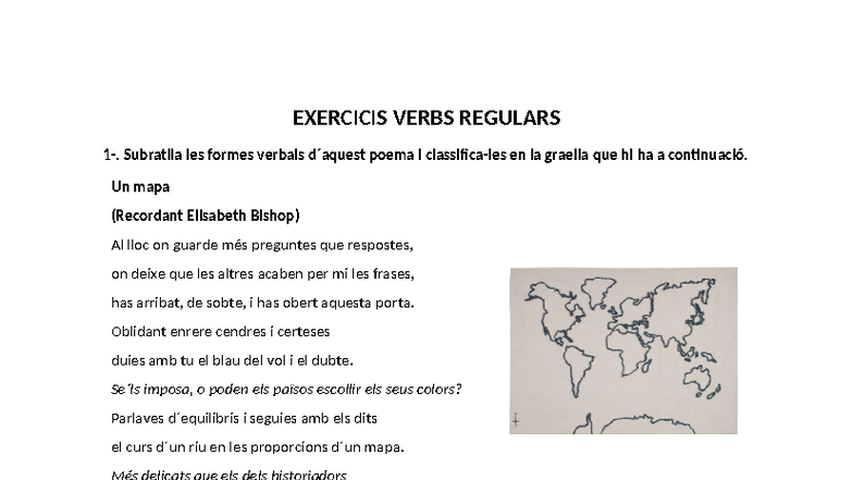Exercicis de Conjugació de Verbs Regulars - Curs de Llengua Catalana - Document Preview