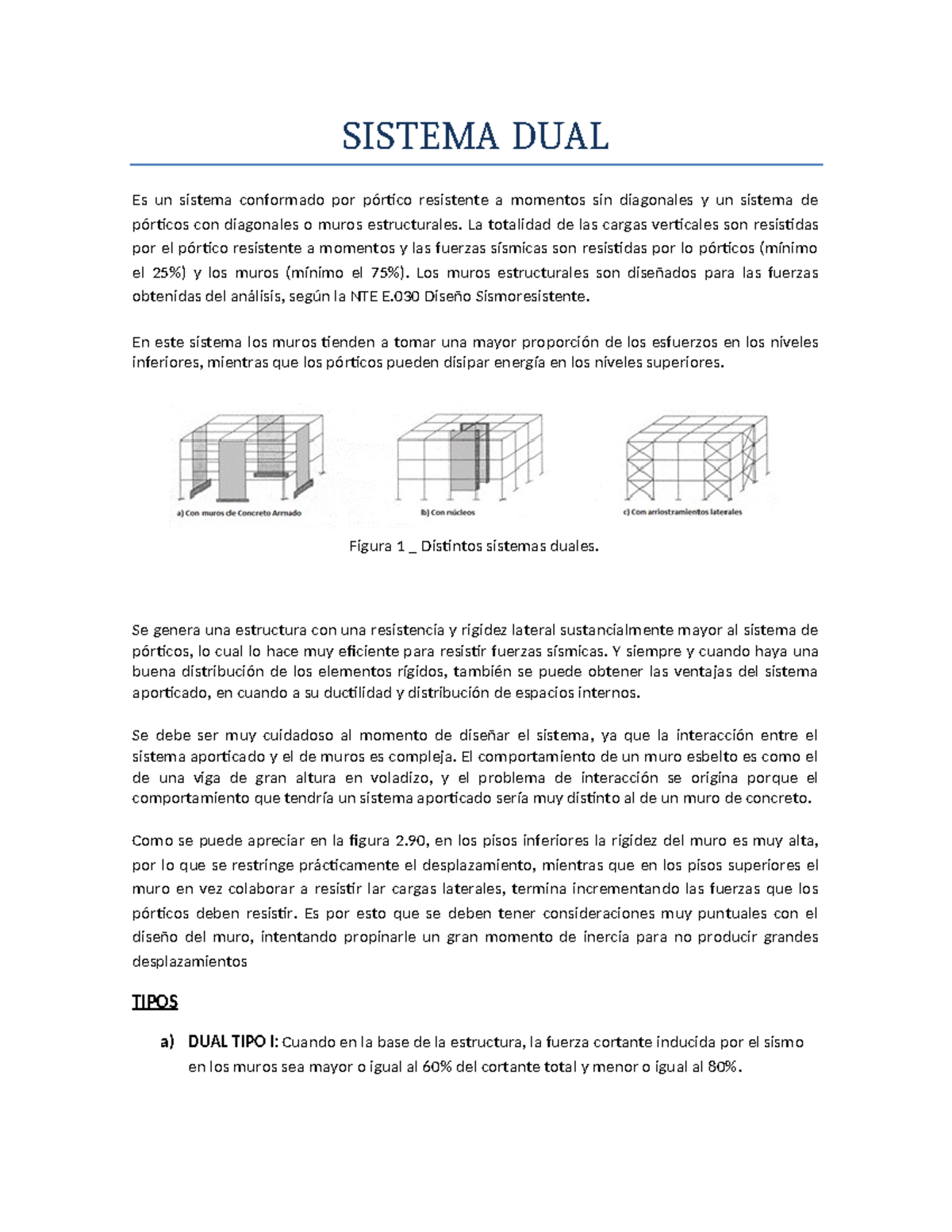 SISTEMA DUAL: Diseño y Requisitos Estructurales para Resistencia ...