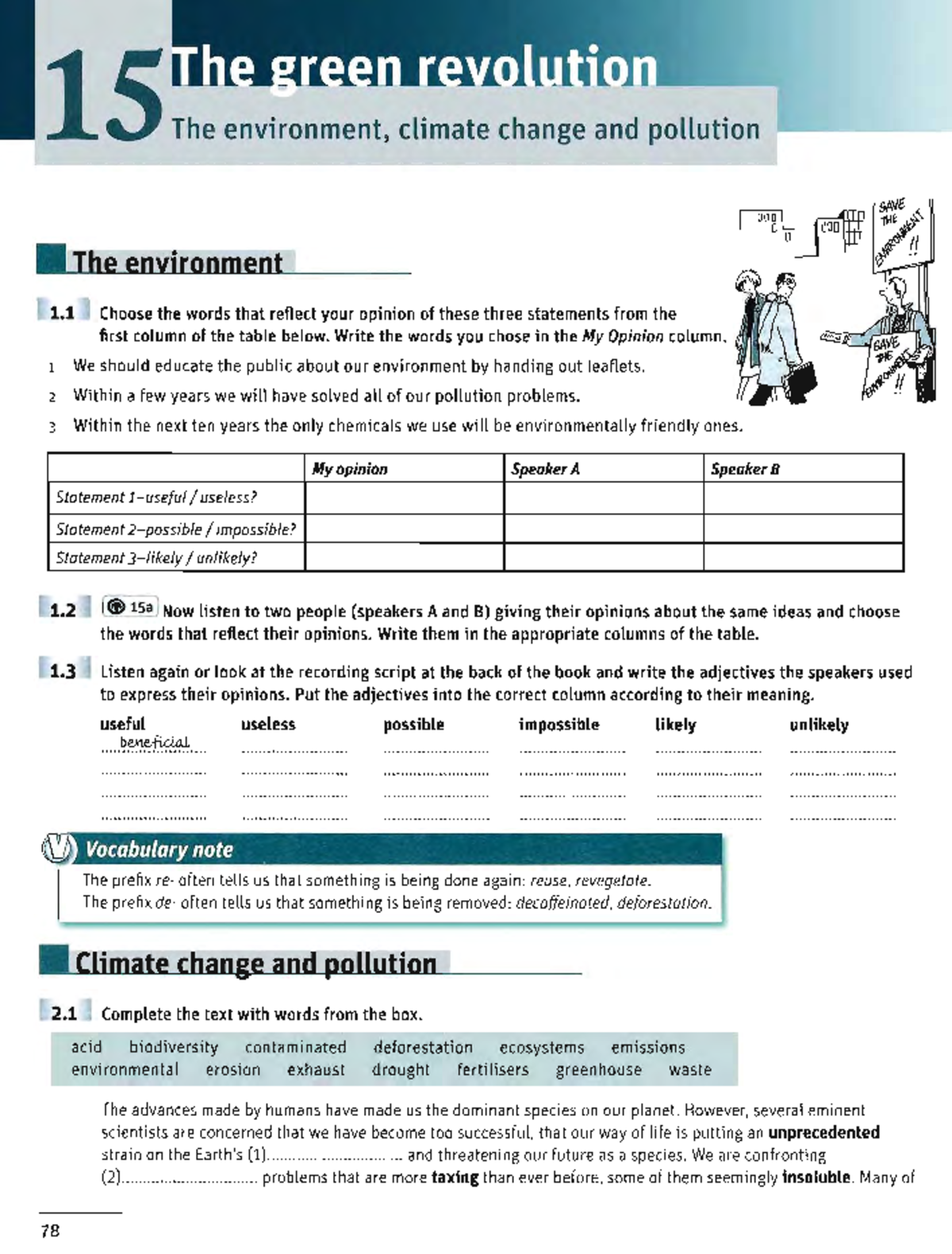 Unit 1 Environment: Vocabulary & Concepts for Final Exam (15+16) - Studocu