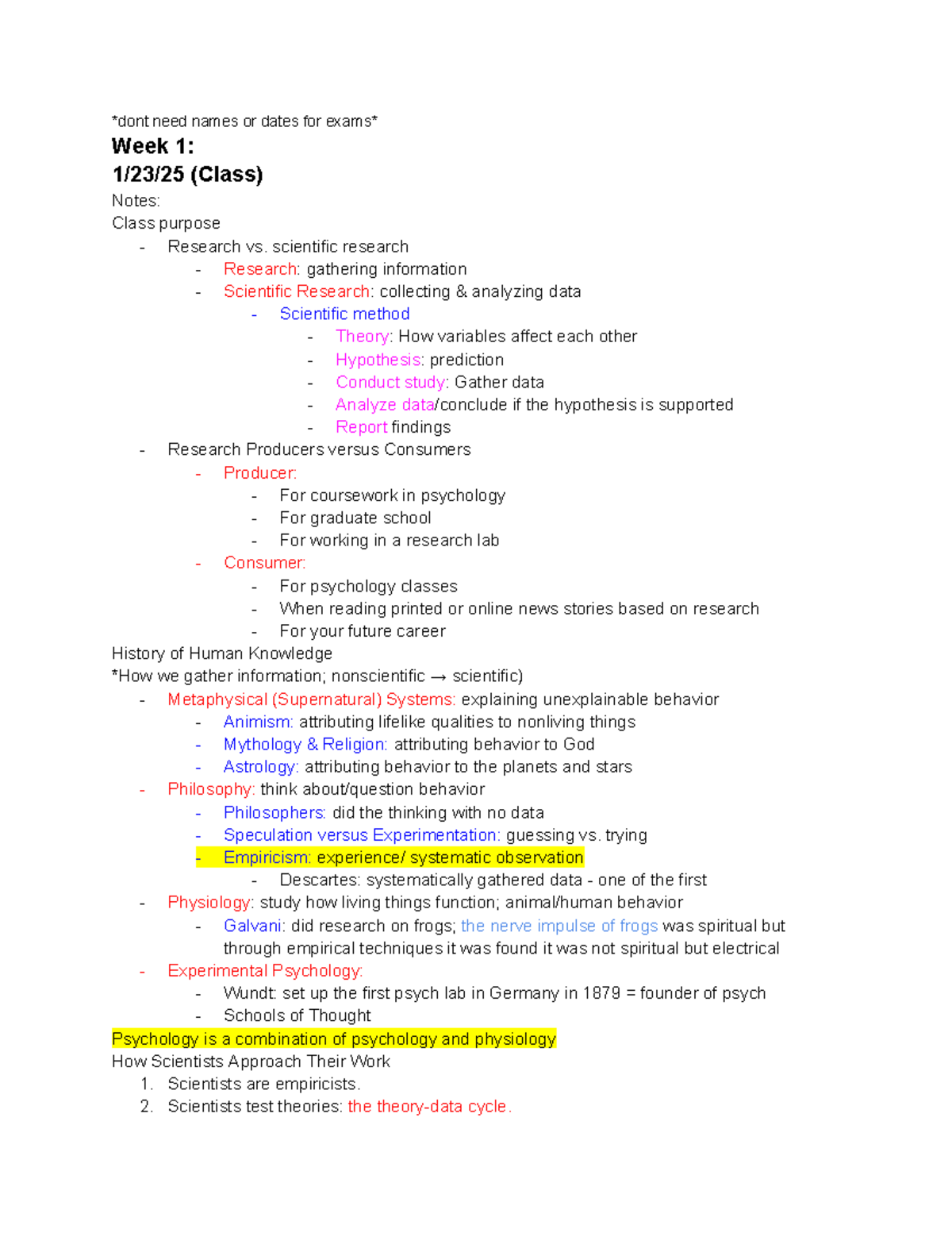 PSY 301 Lecture Notes: Research Methods & Validity Overview - Studocu