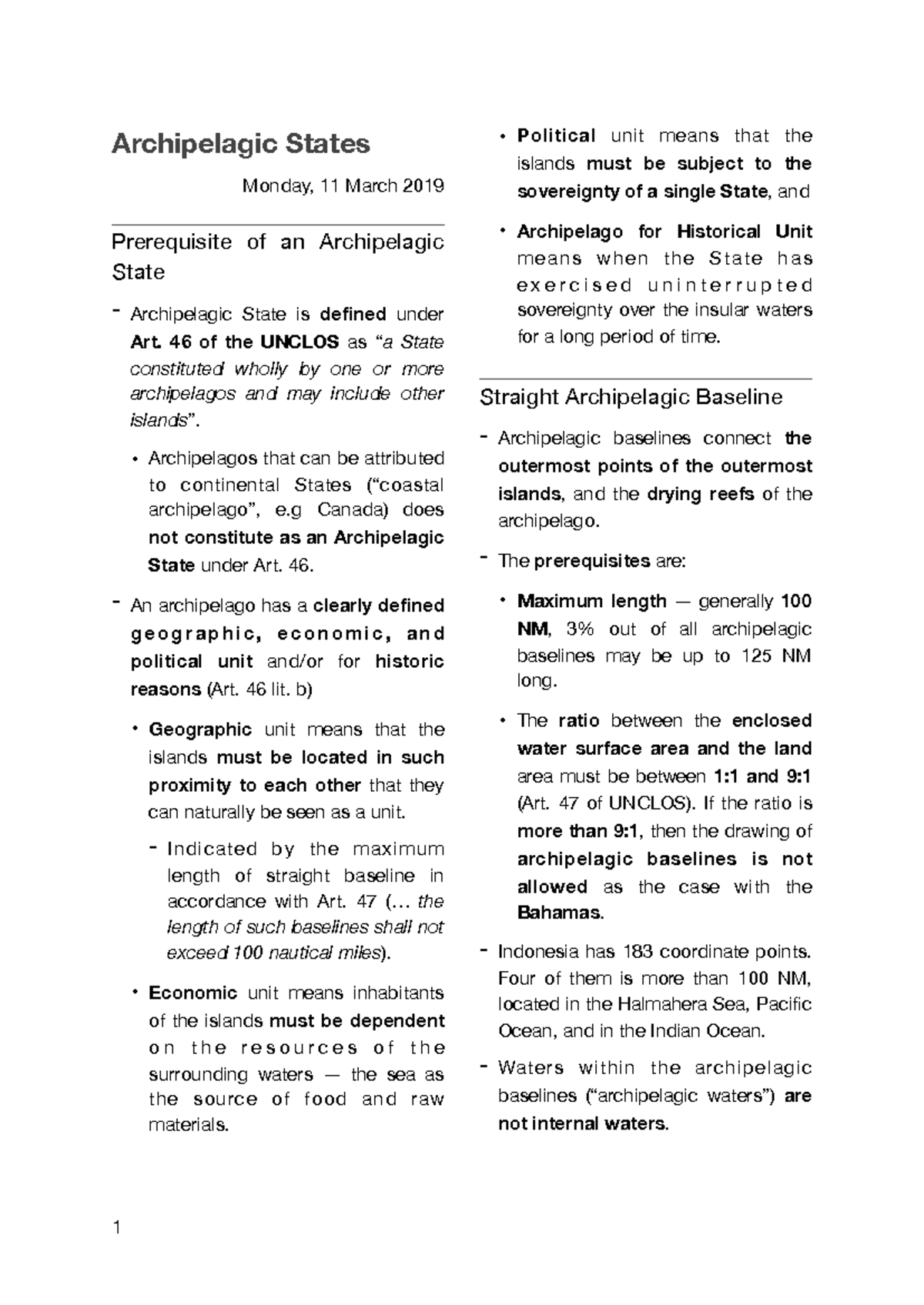 Understanding Archipelagic States: Key Concepts and Legal Framework ...