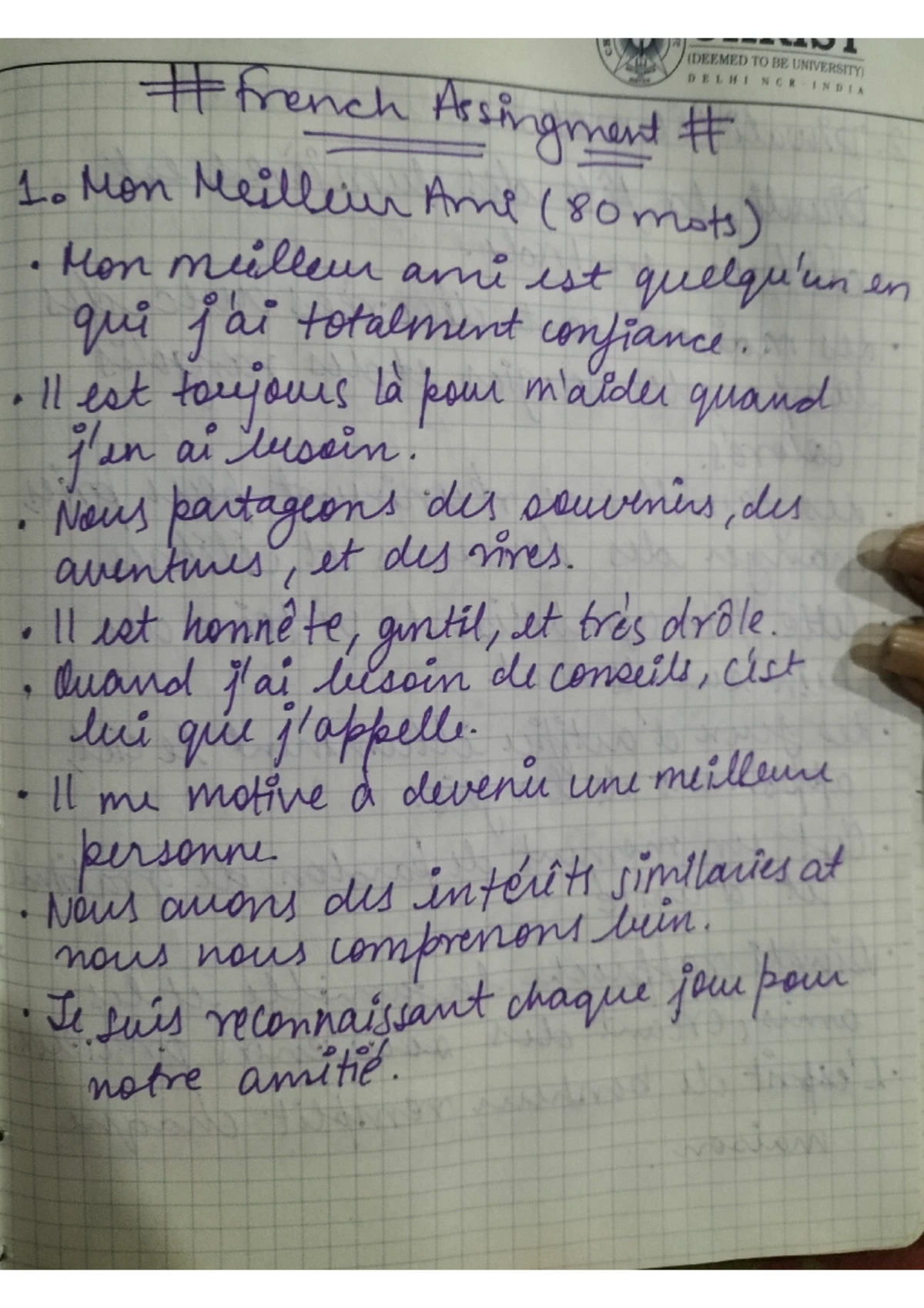 French Notes - Sem 3 (Till Mid Sem) - 11.07 ALPHABET A a ah B be bay C ...
