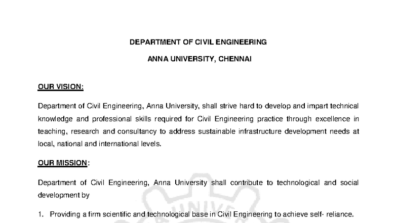 M.E. Structural Engineering Programme Syllabus - Anna University 2023 ...