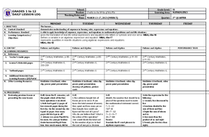 DLL Araling Panlipunan 4 Q4 W1 - GRADES 1 to 12 DAILY LESSON LOG School ...