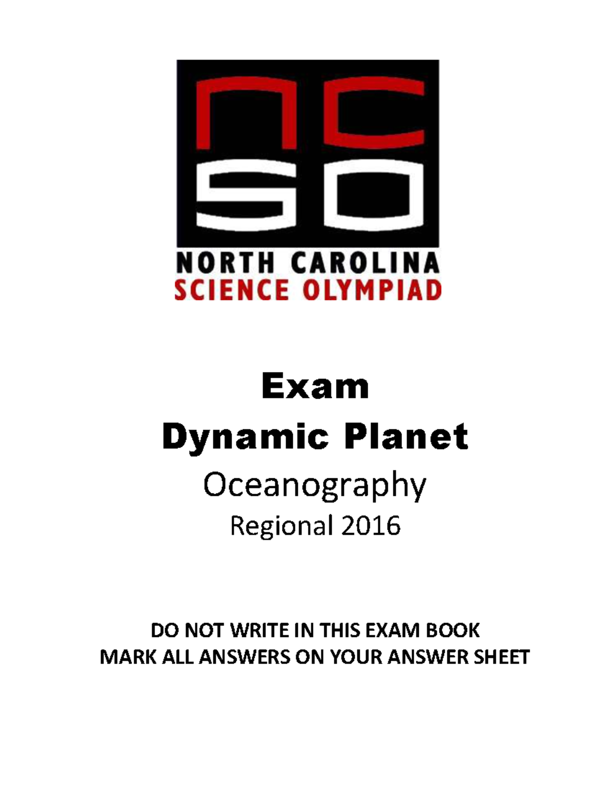 Dynamic Planet Oceanography Exam 2016 - Studocu
