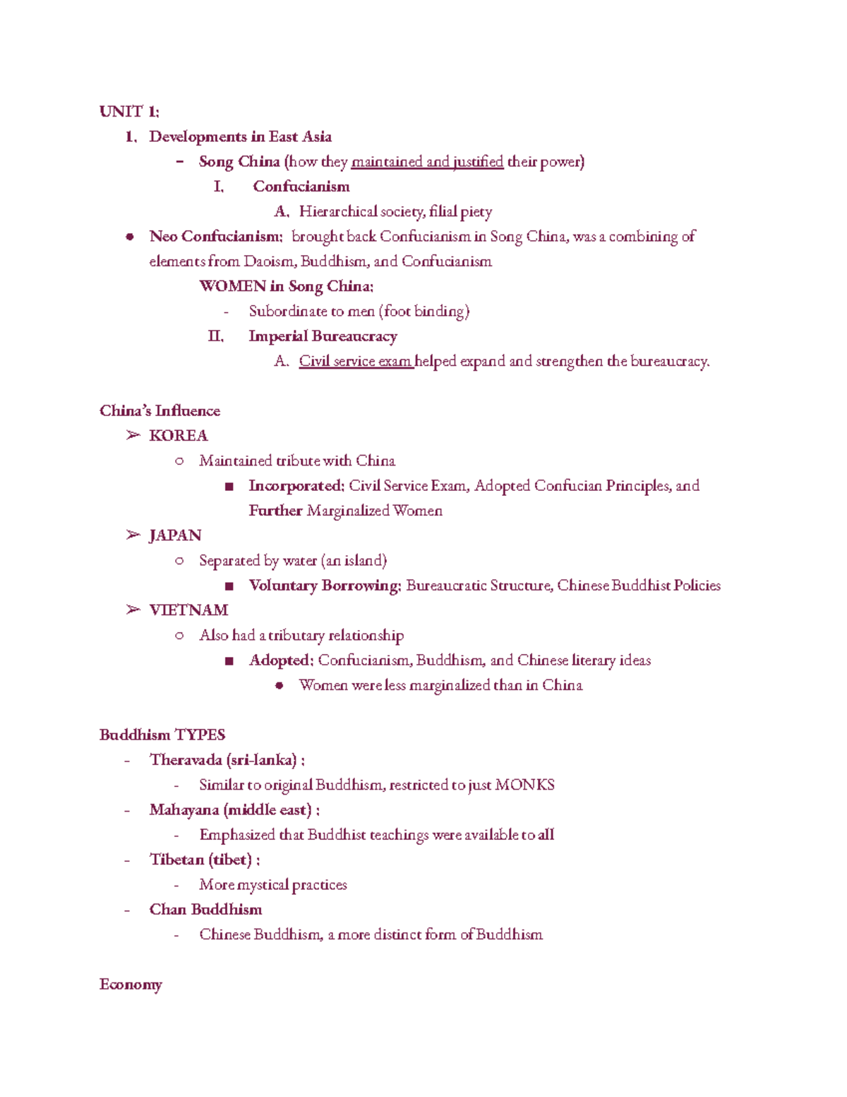 Unit 1 & 2 Overview: Ap World History Key Developments and Concepts ...