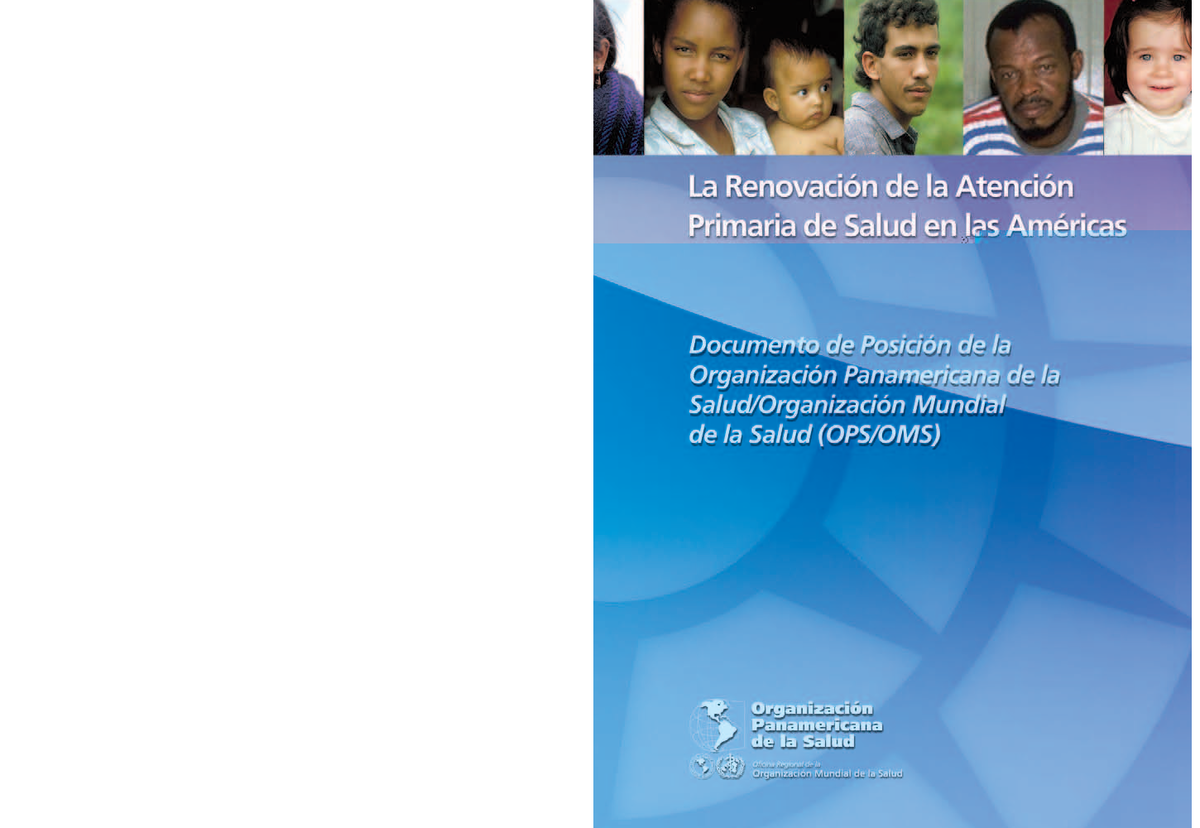 Renovación de la Atención Primaria de Salud en las Américas - PS101 ...