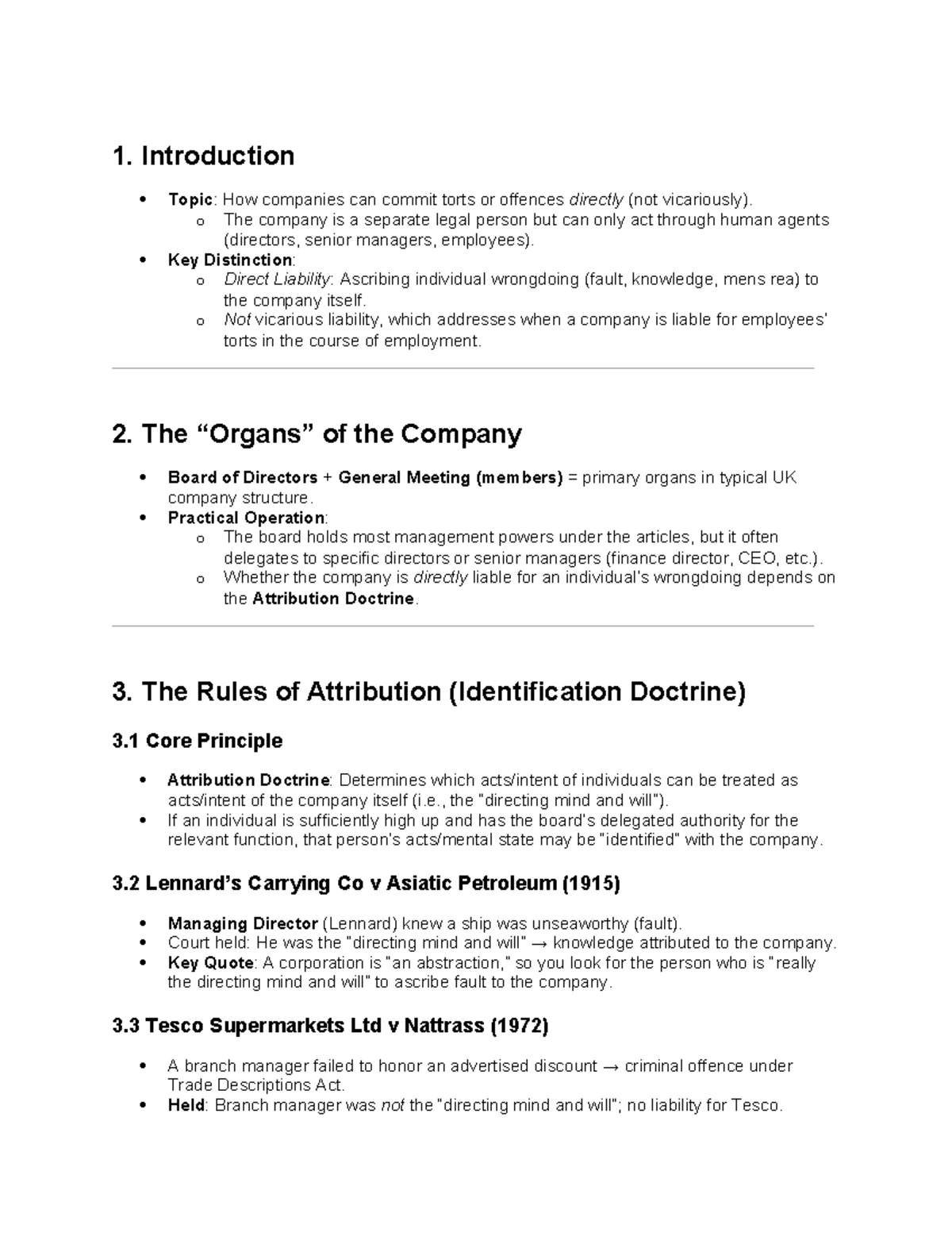 Duties of Directors in Company Law - Studocu