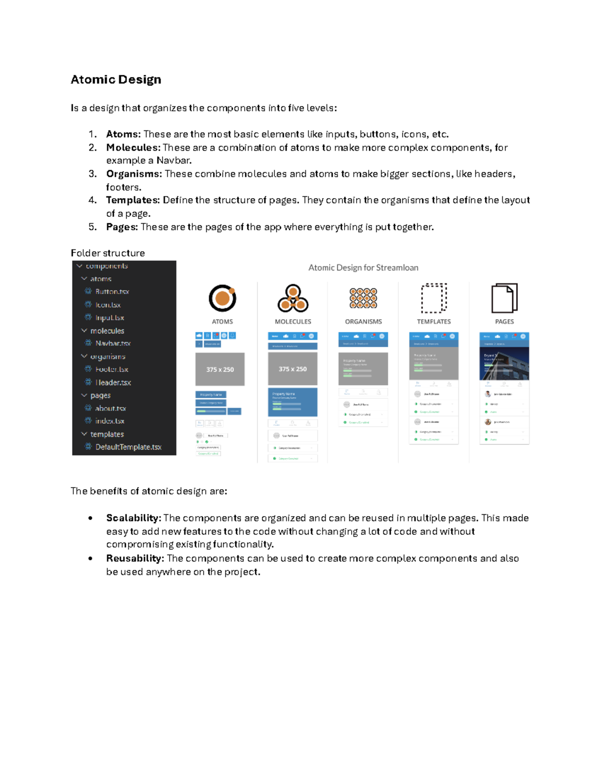 Atomic Design - Atomic Design Is a design that organizes the components ...