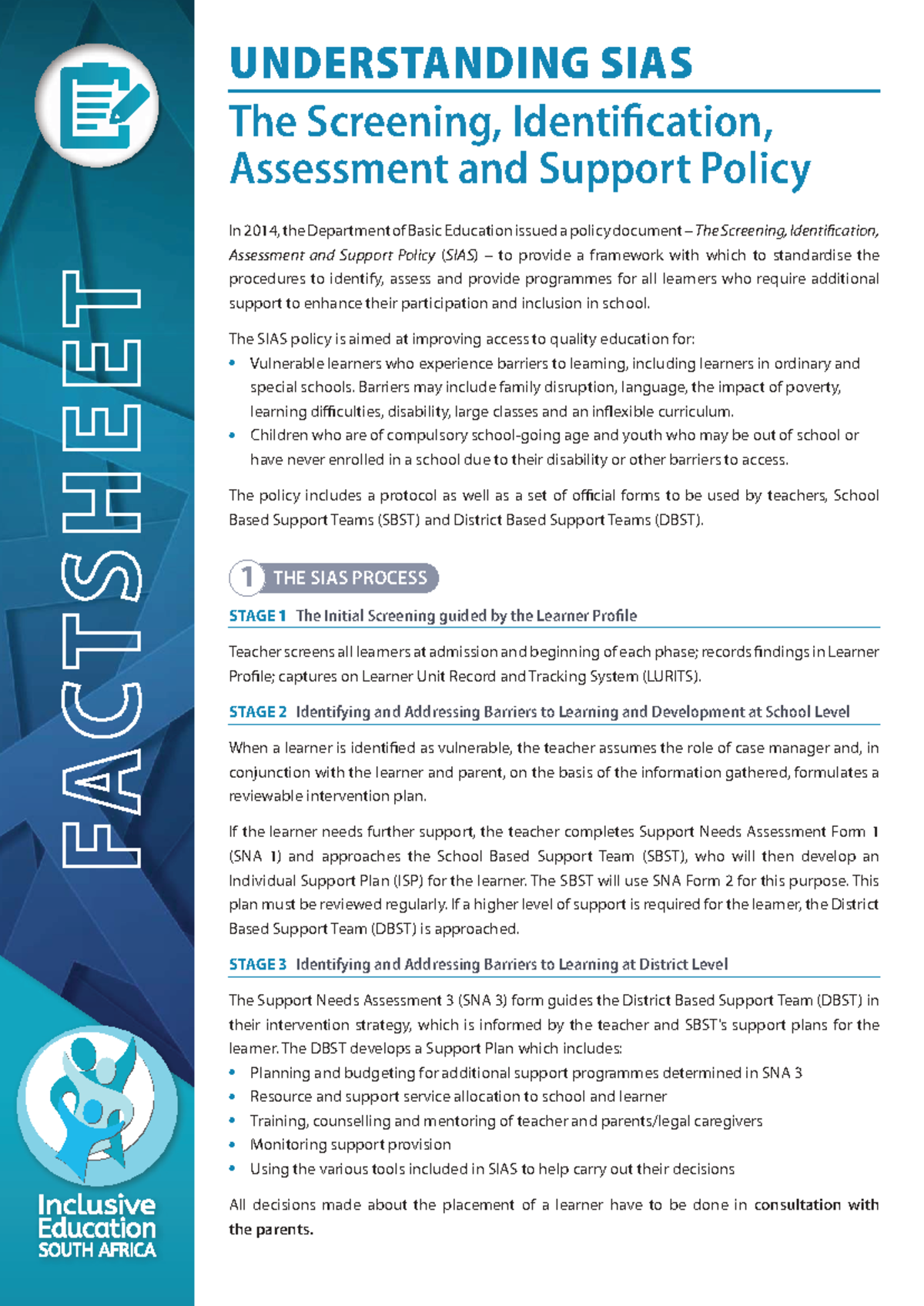 Understanding SIAS: Screening, Identification, Assessment & Support ...
