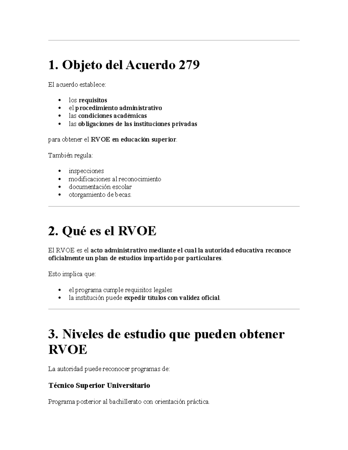 Proceso RVOE: Requisitos y Procedimientos para la Educación Superior ...