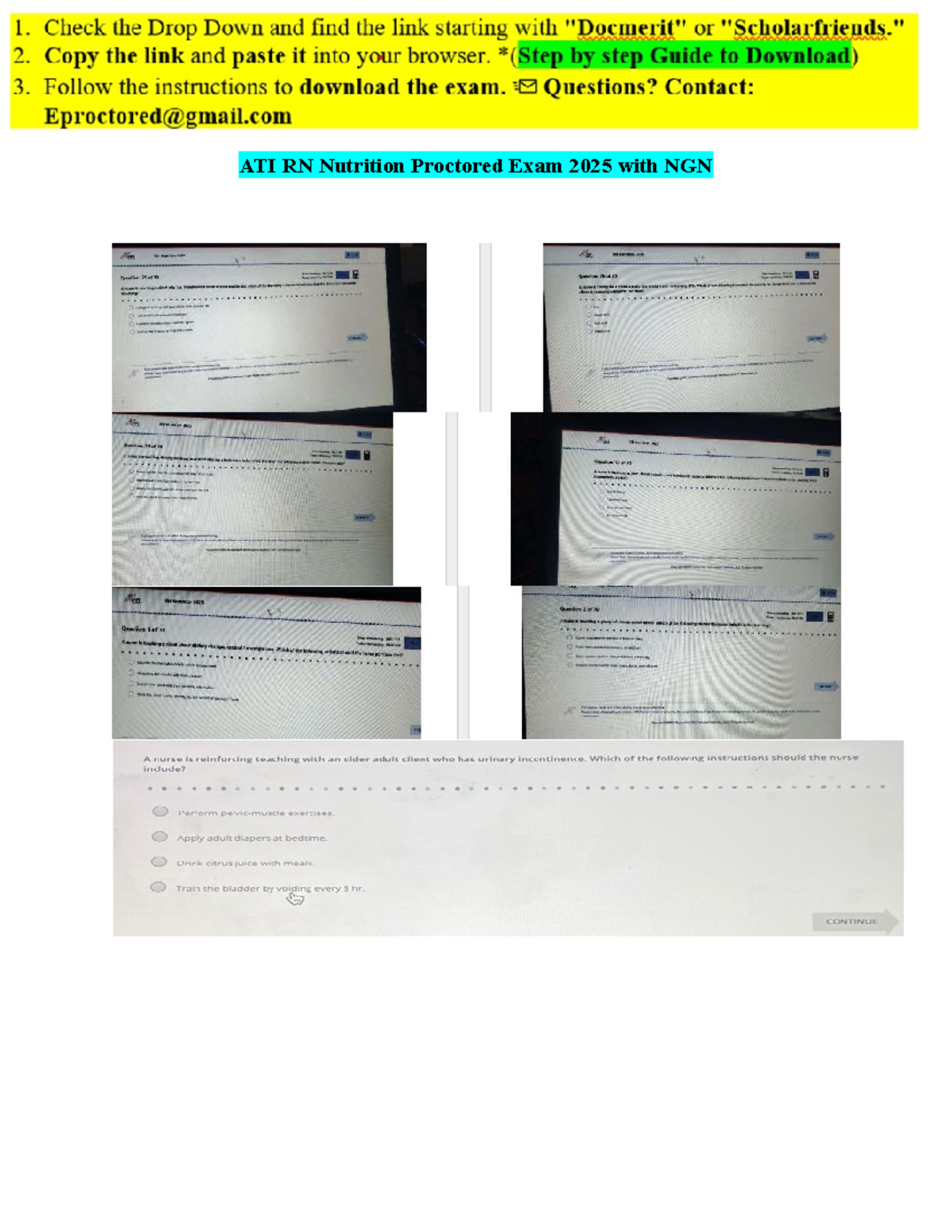 RN ATI Nutrition Proctored Exam 2025 with NGN - Verified Testbank ...