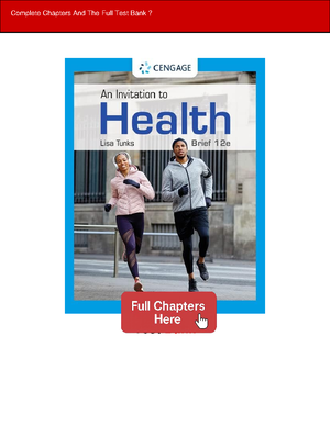 Test Bank for An Invitation to Health (Brief Ed.) 13th Edition